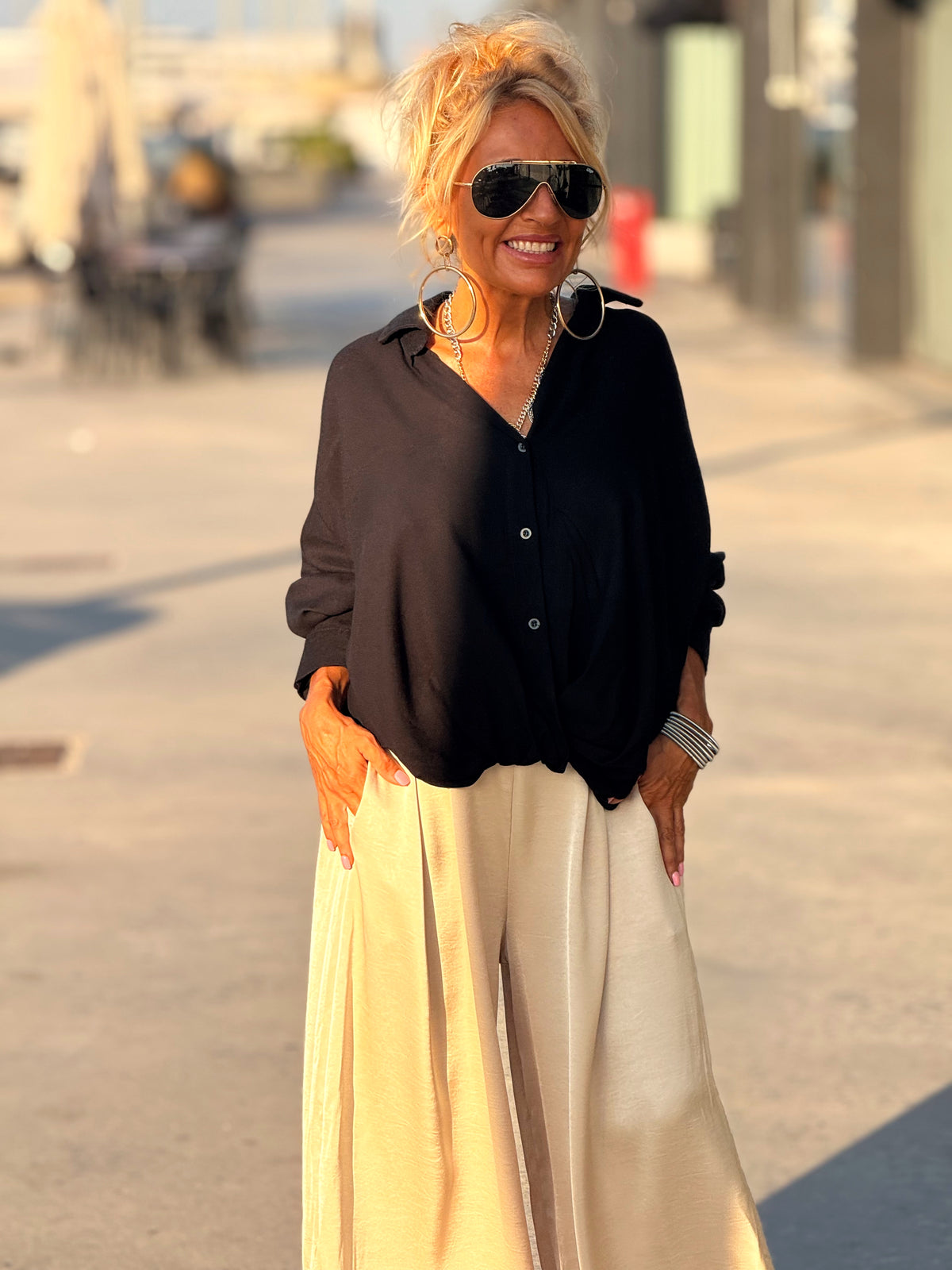 CAMISA OVERSIZE ARIANA MULTICOLOR