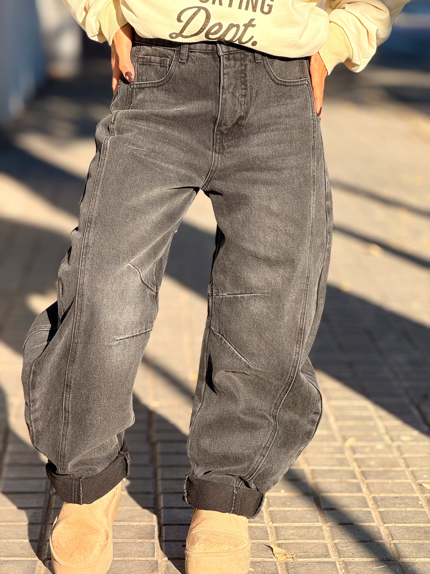 JEANS VAQUEROS BARREL MULTICOLOR