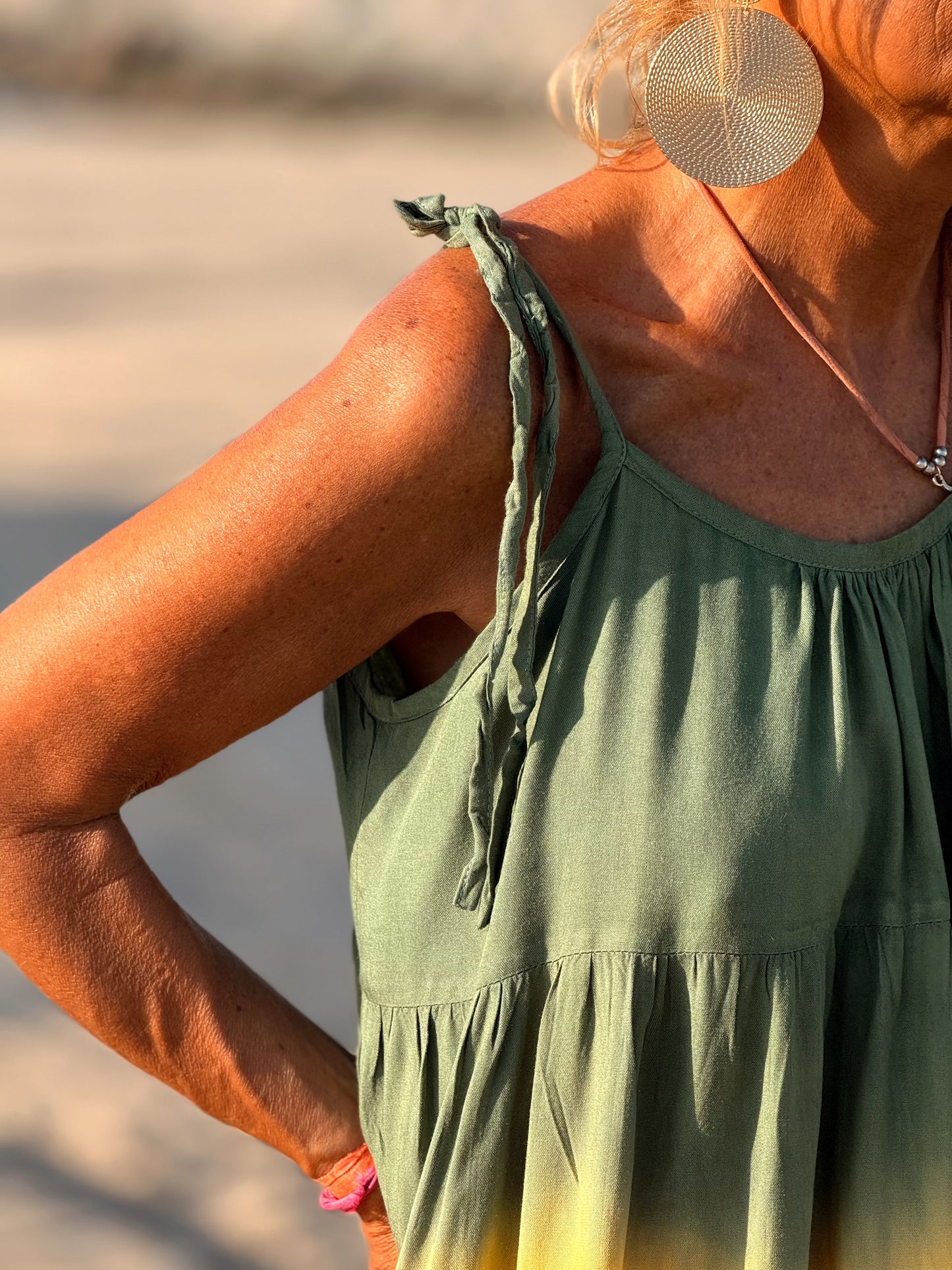 VESTIDO CORTO TIRANTES TYE&DYE MULTICOLOR