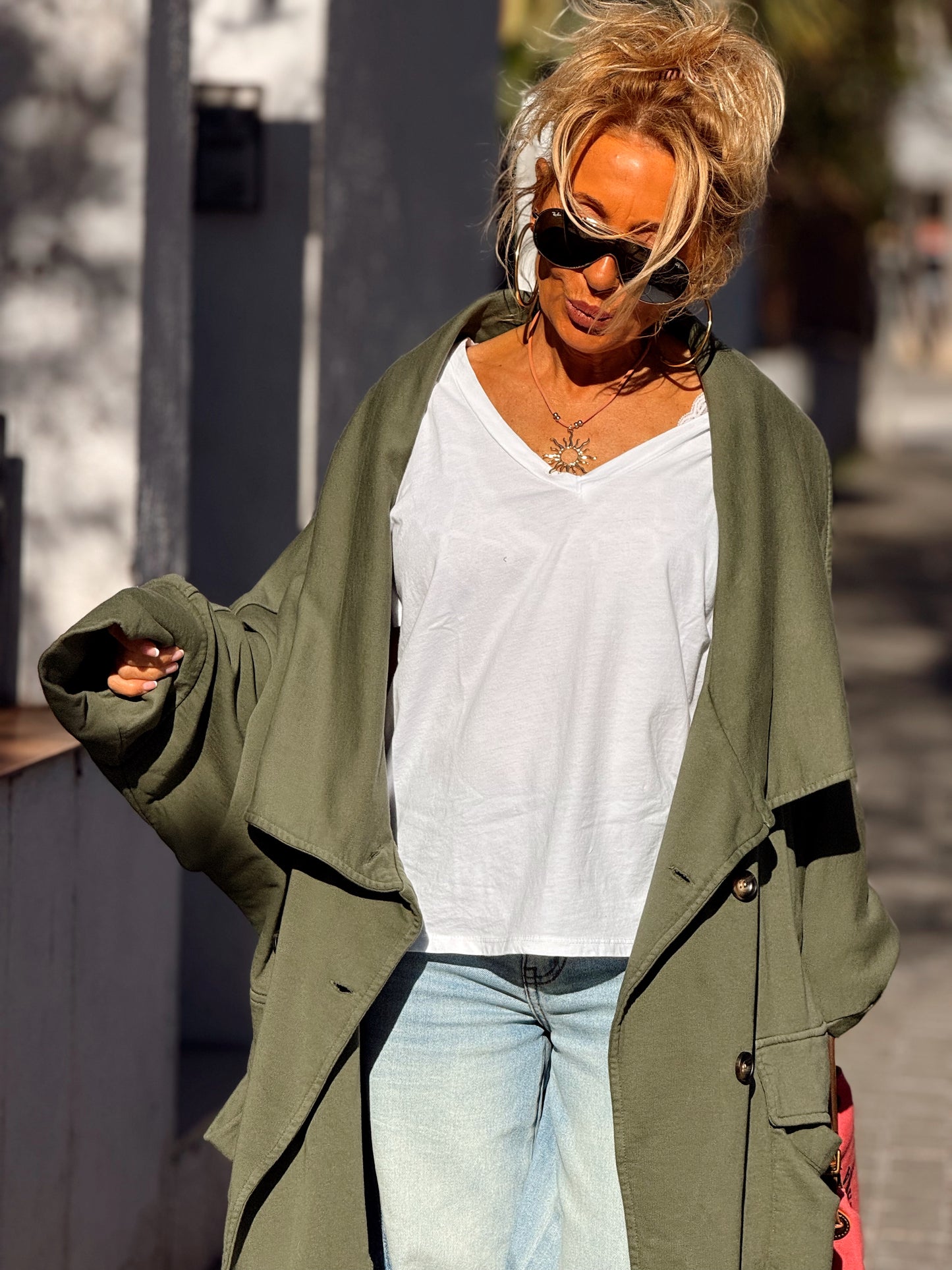 TRENCH SUPER OVERSIZE LOURDES MULTICOLOR