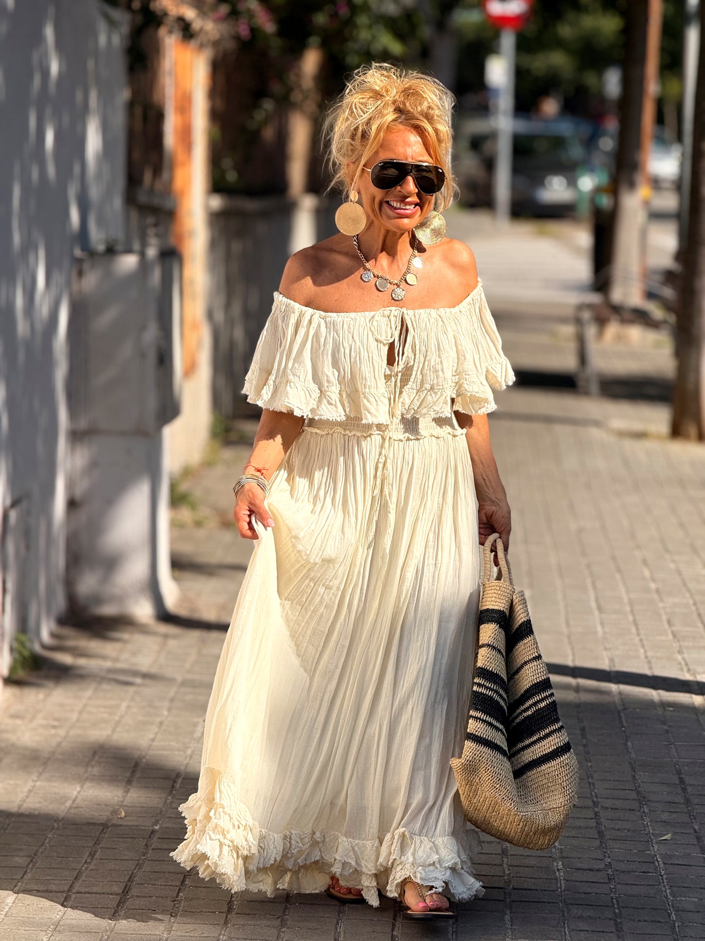 VESTIDO BOHO MULTICOLOR