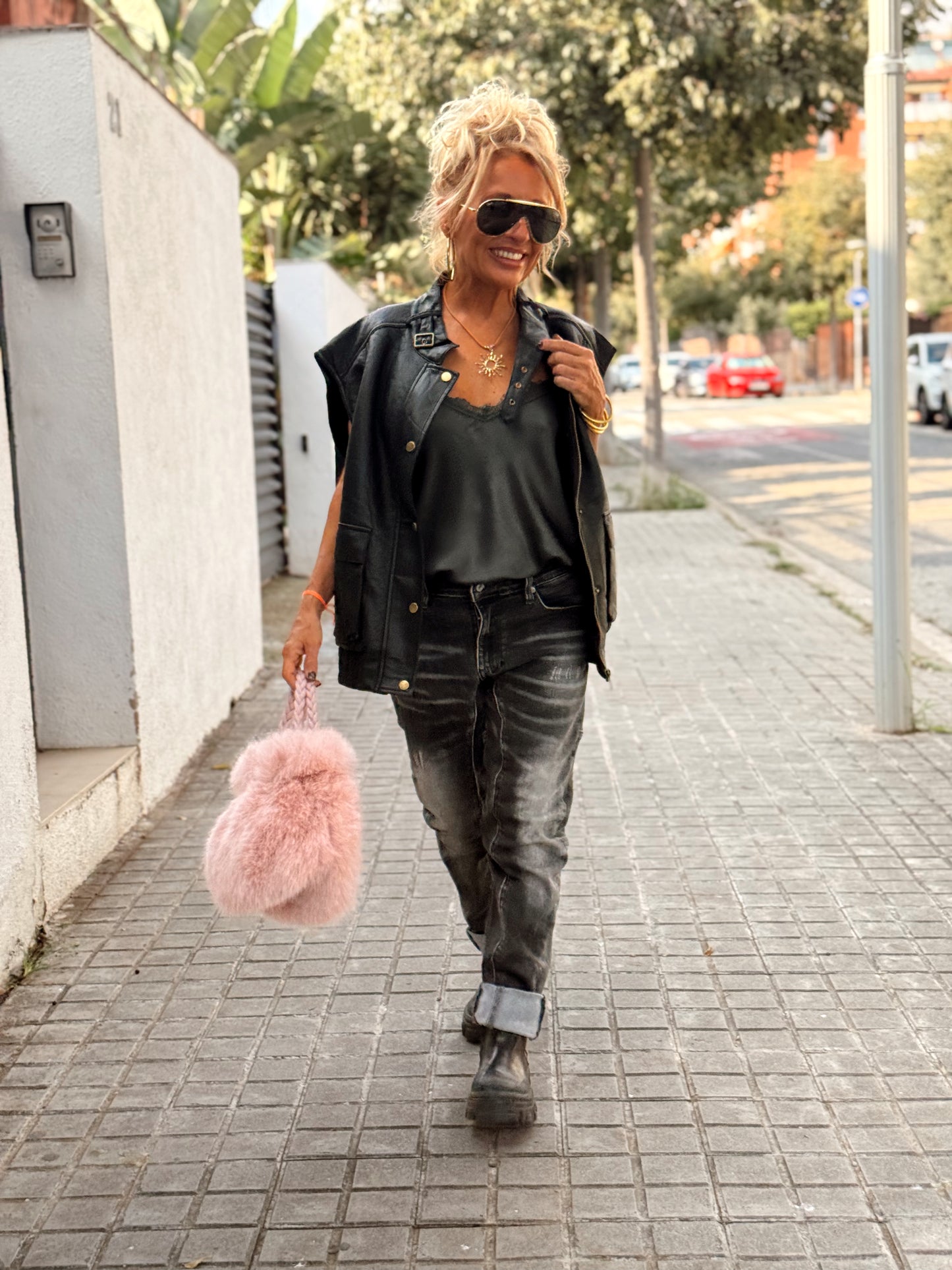 CHALECO POLIPIEL LEONARDO MULTICOLOR