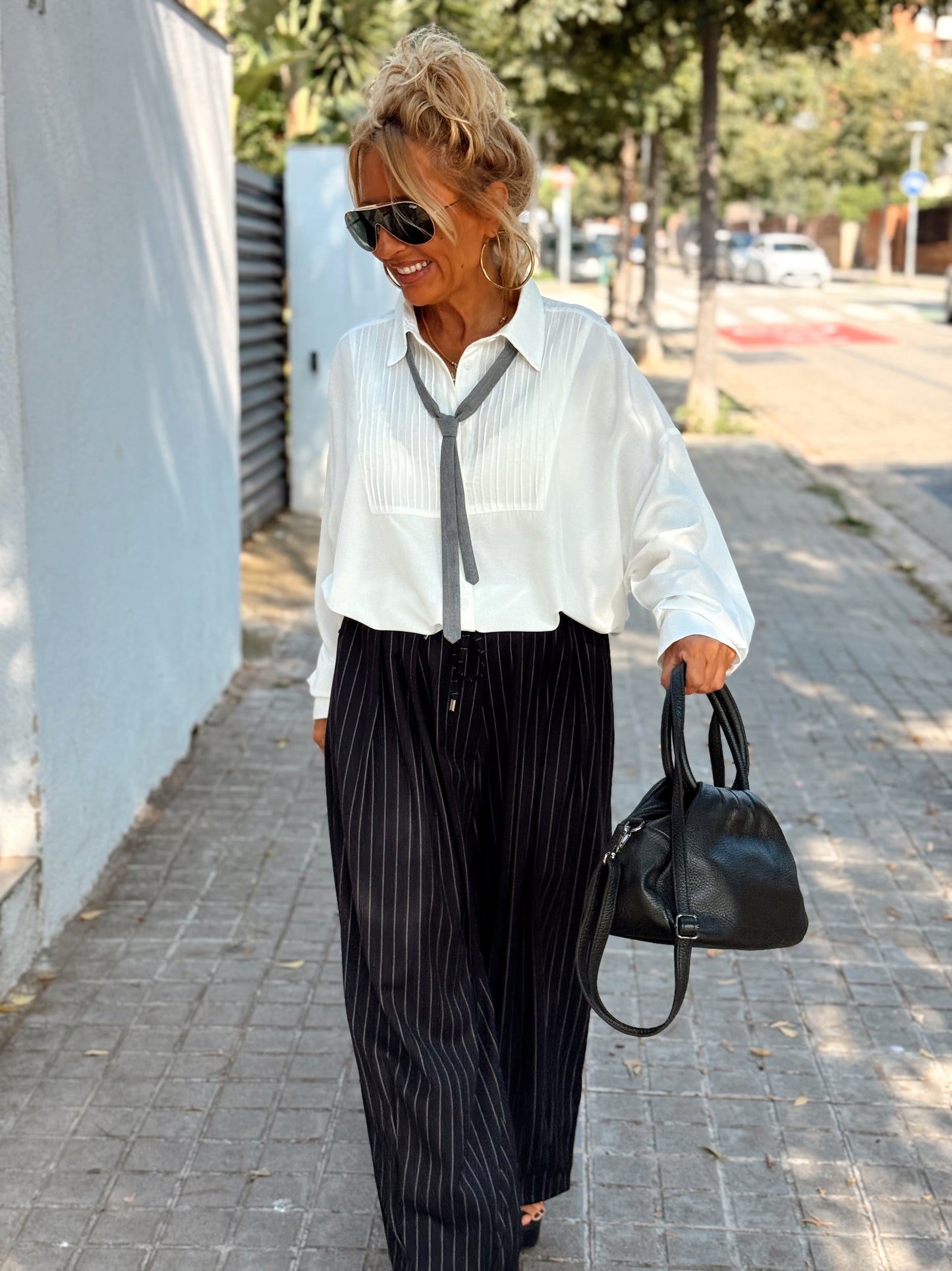 PANTALON OVERSIZE RAYAS MULTICOLOR