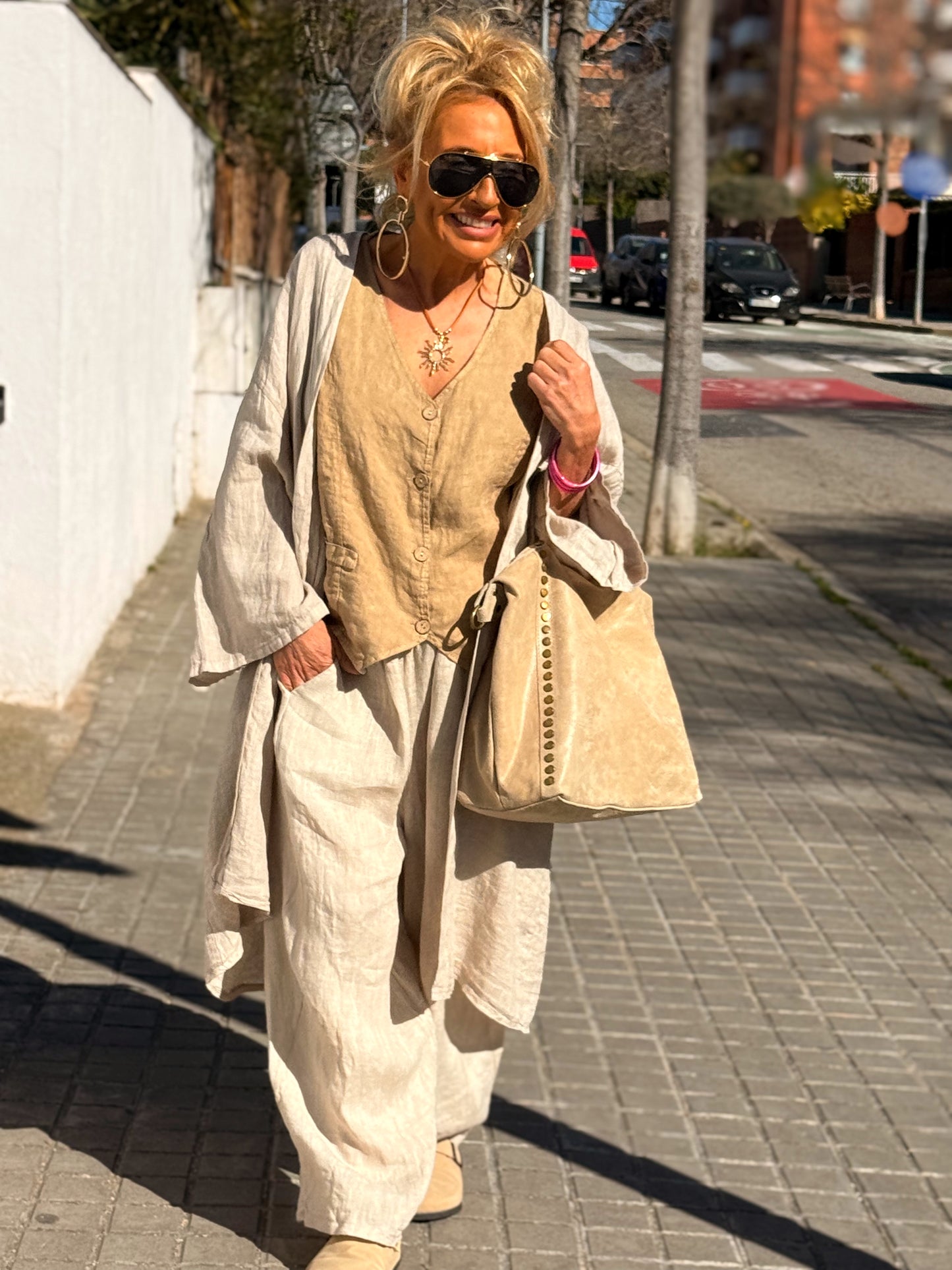 CHAQUETA LINO BETTY MULTICOLOR