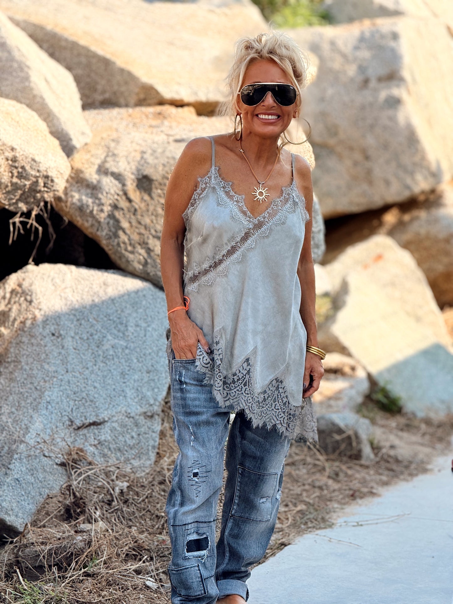 TOP LENCERO ASIMÉTRICO MULTICOLOR