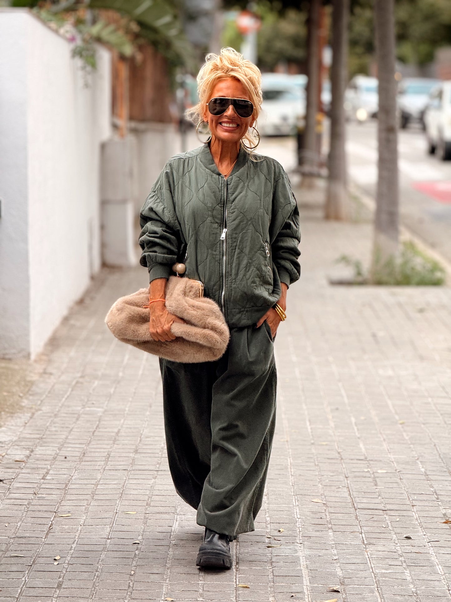 PANTALON OVERSIZE PANA JOGGER MULTICOLOR