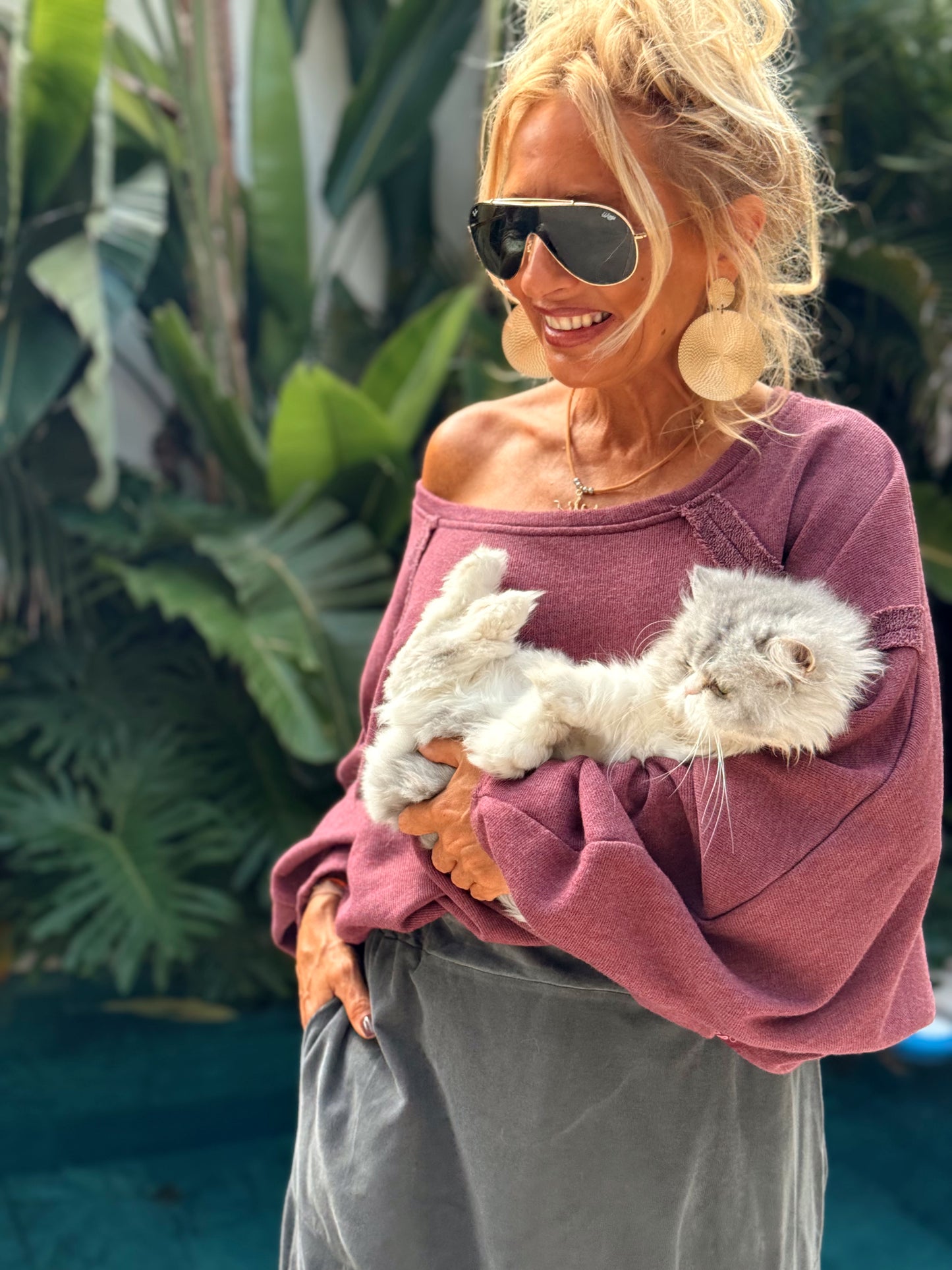 SUDADERA OVERSIZE MAELIS MULTICOLOR