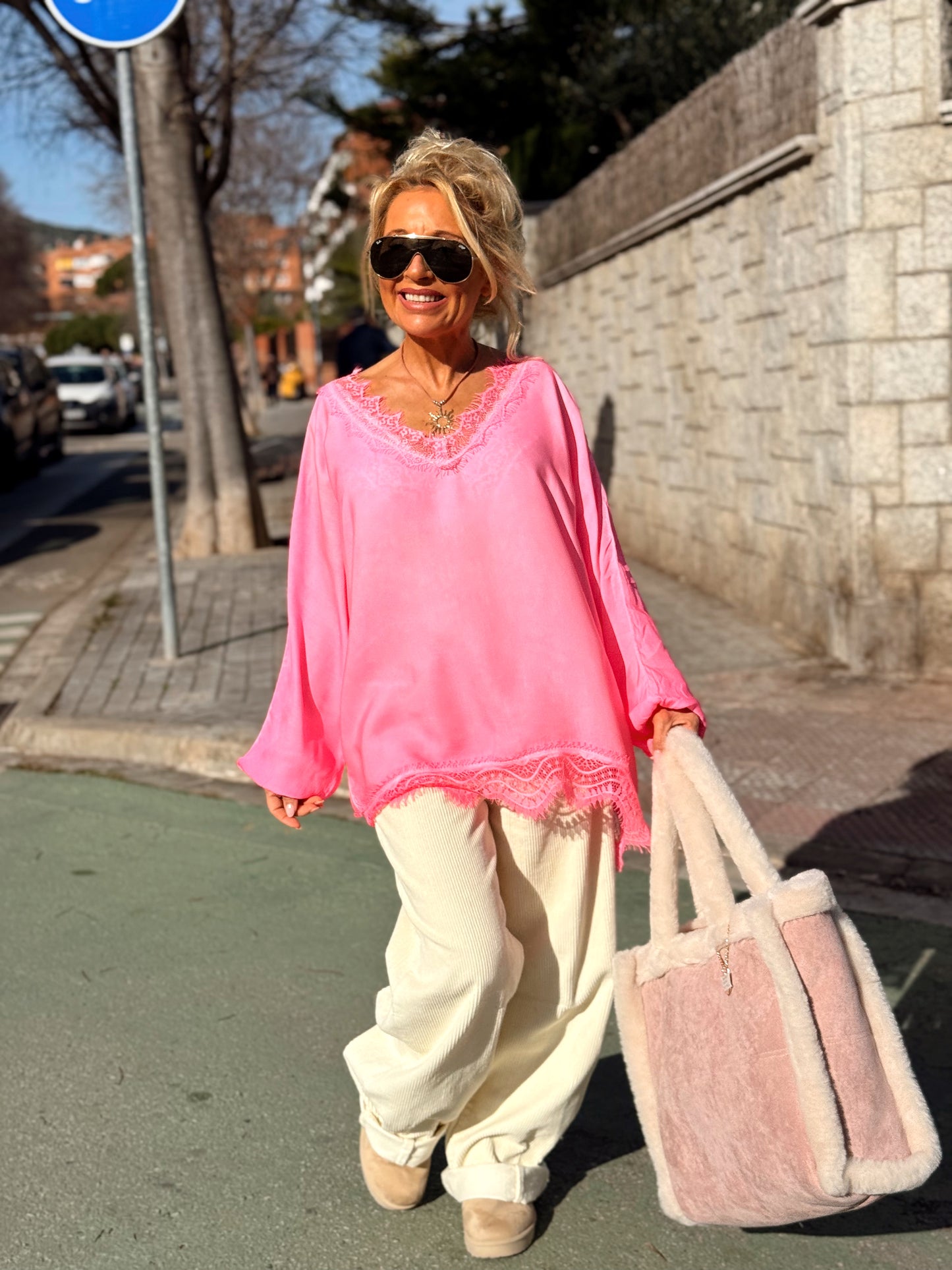 BLUSA OVERSIZE LENCERO PAULA MULTICOLOR