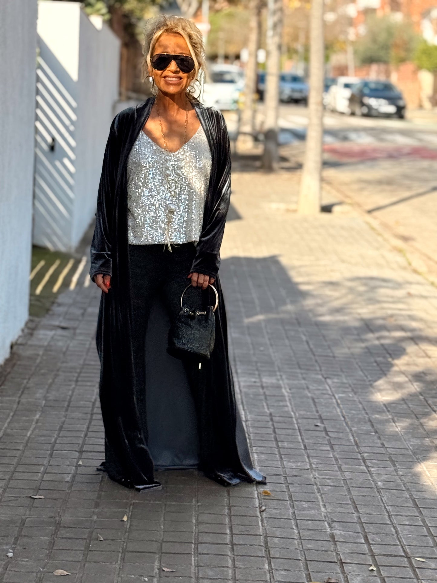 KIMONO LARGO OVERSIZE TERCIOPELO MULTICOLOR