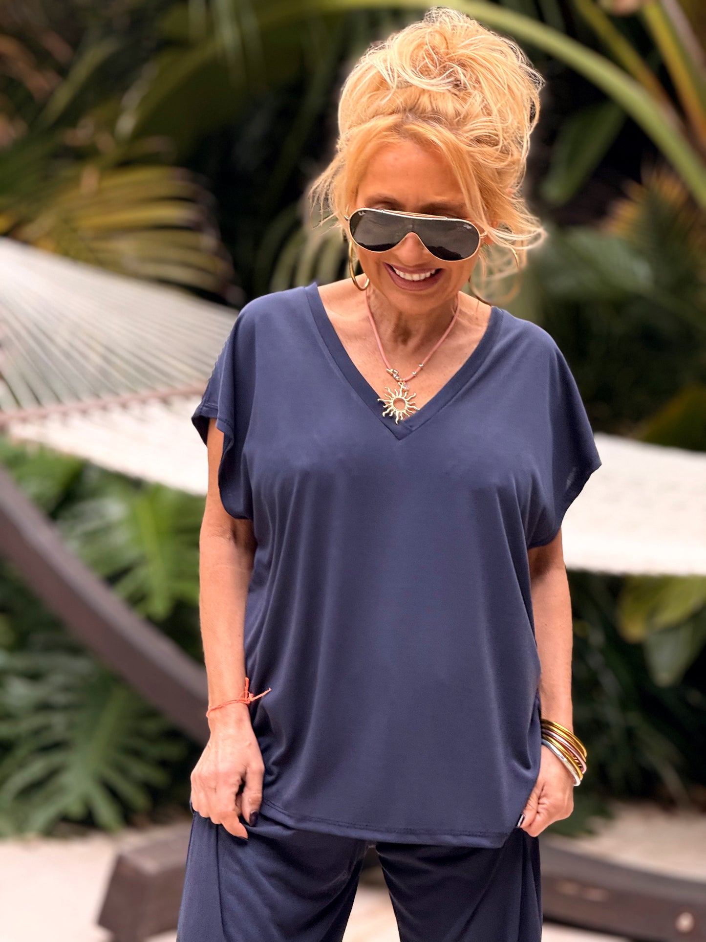 CONJUNTO PANTALON-BLUSA ALBA MULTICOLOR