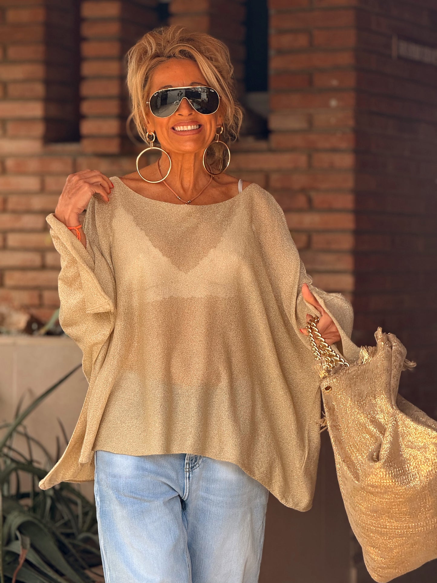 JERSEY BRILLANTE SUPER OVERSIZE ARLETTE MULTICOLOR