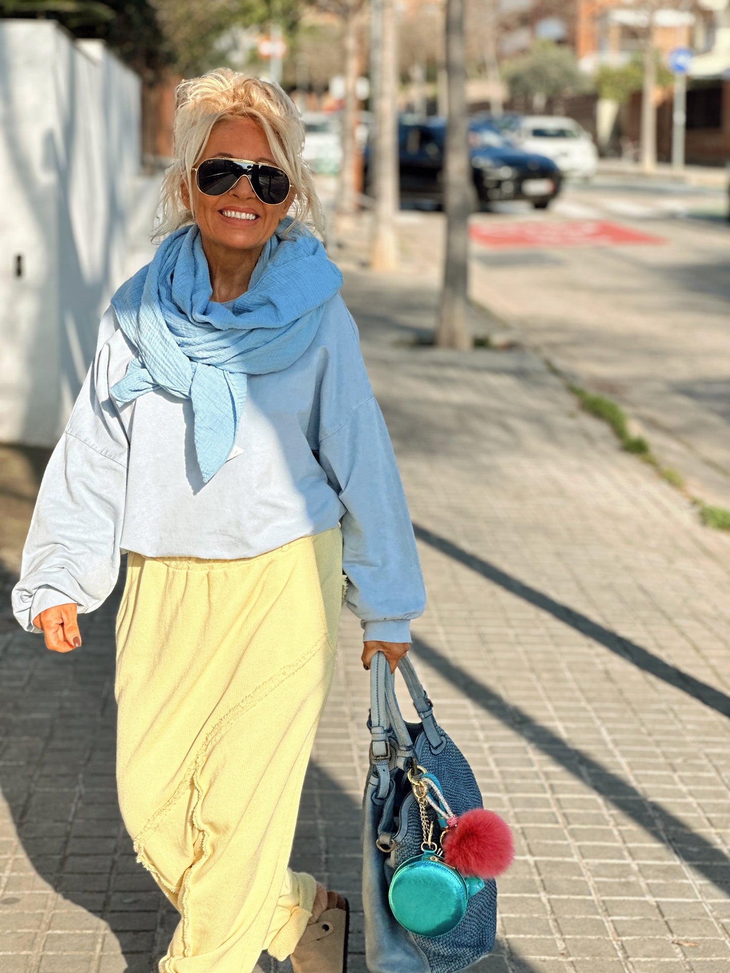 PAÑUELO PAREO PANAL MULTICOLOR