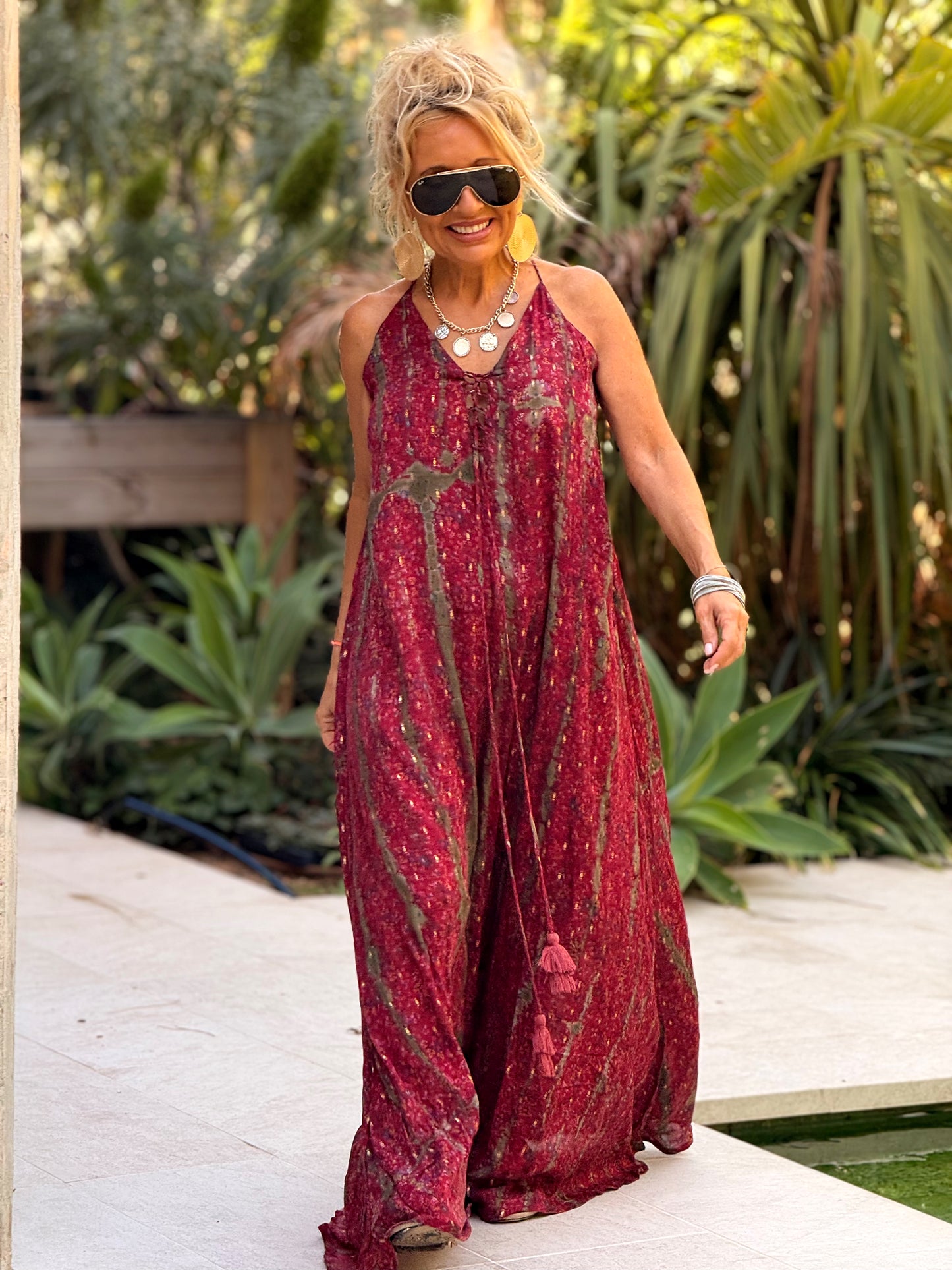 VESTIDO CREPE SEDA INDY MULTICOLOR