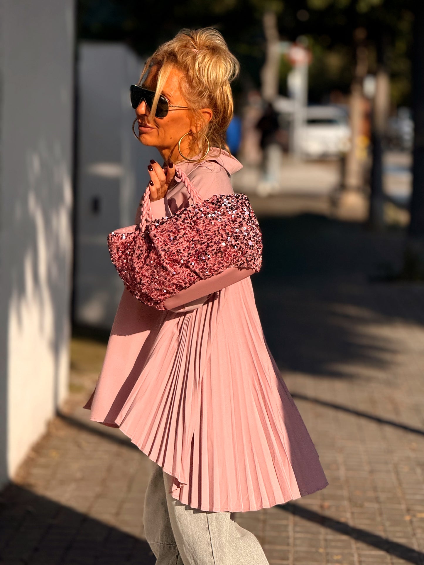 CAMISA OVERSIZE PLIEGUE ENEA MULTICOLOR