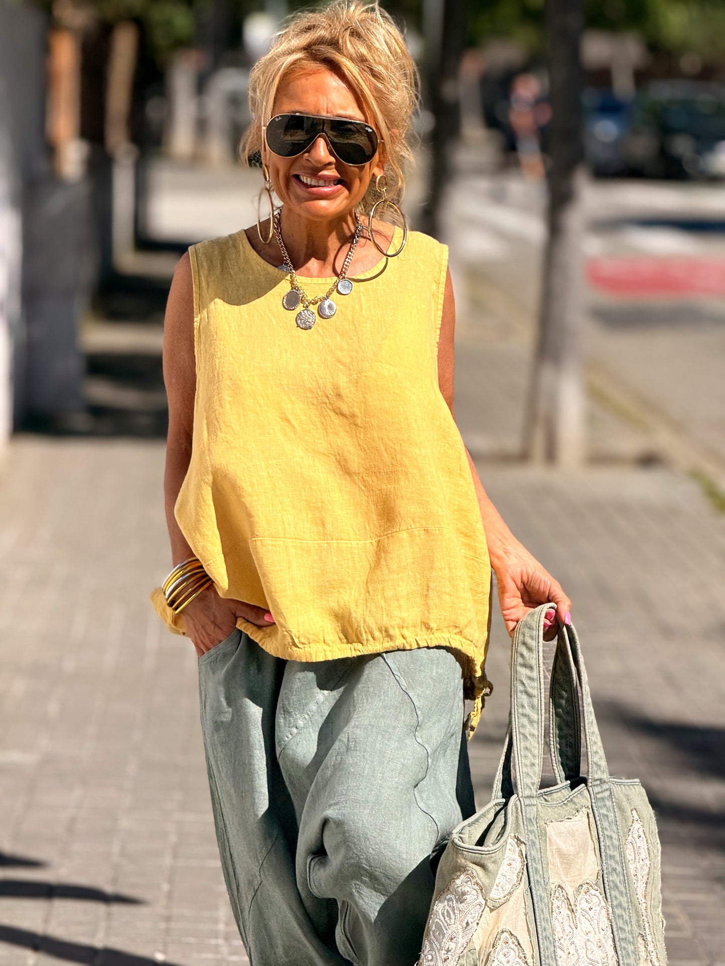 BLUSA LINO ARTHUR MULTICOLOR