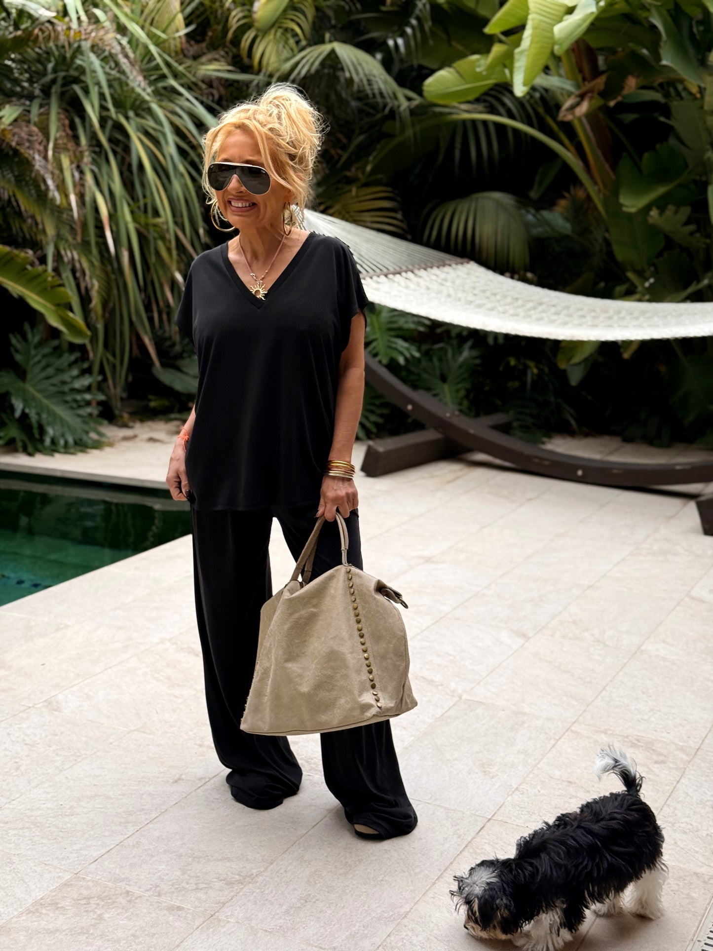 CONJUNTO PANTALON-BLUSA ALBA MULTICOLOR