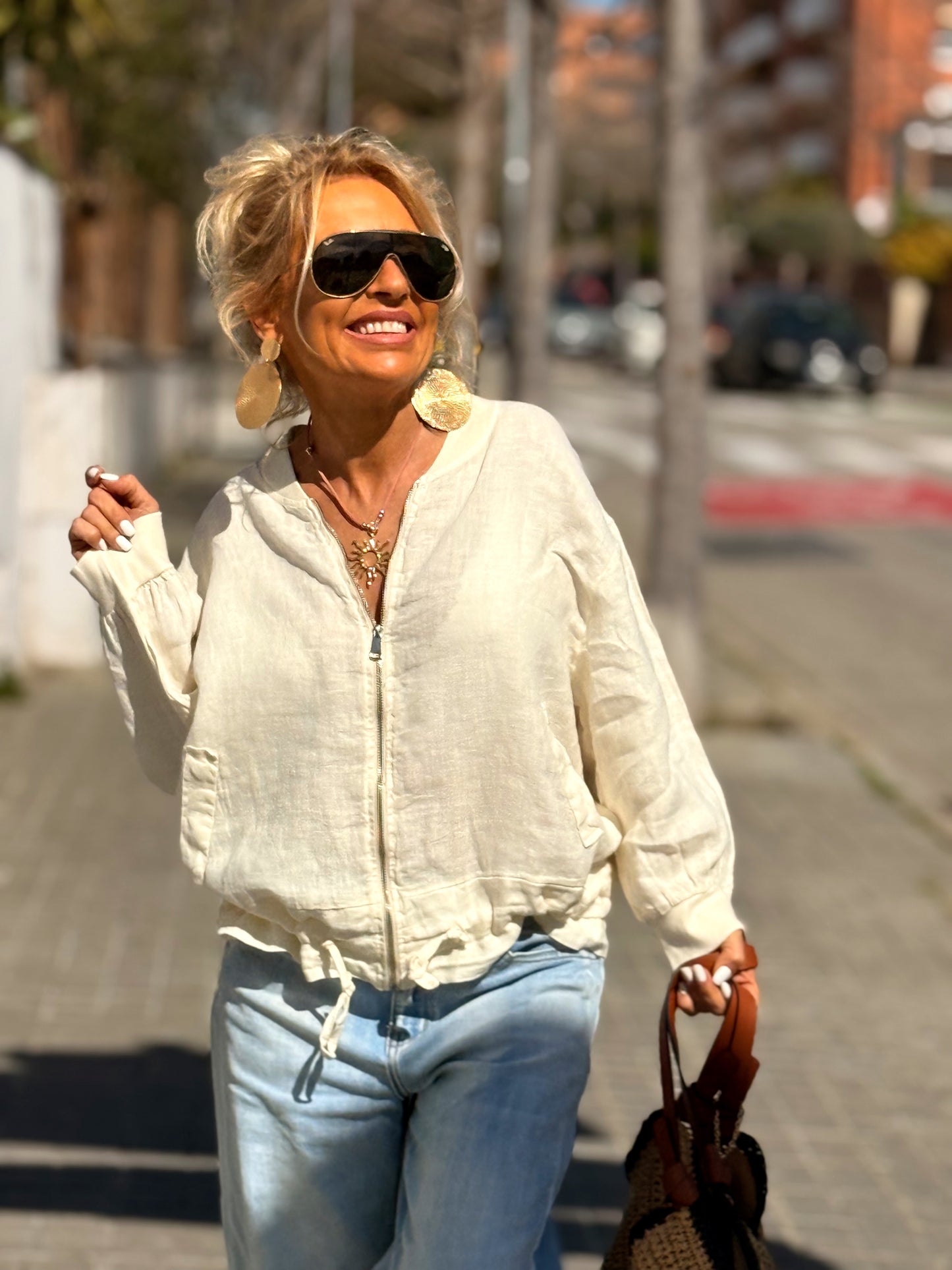 BOMBER LINO CAMILLE MULTICOLOR