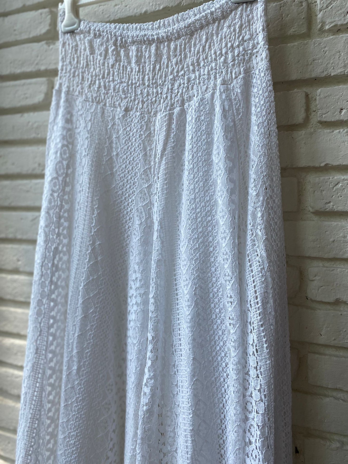 PANTALON ENCAJE BLANCO