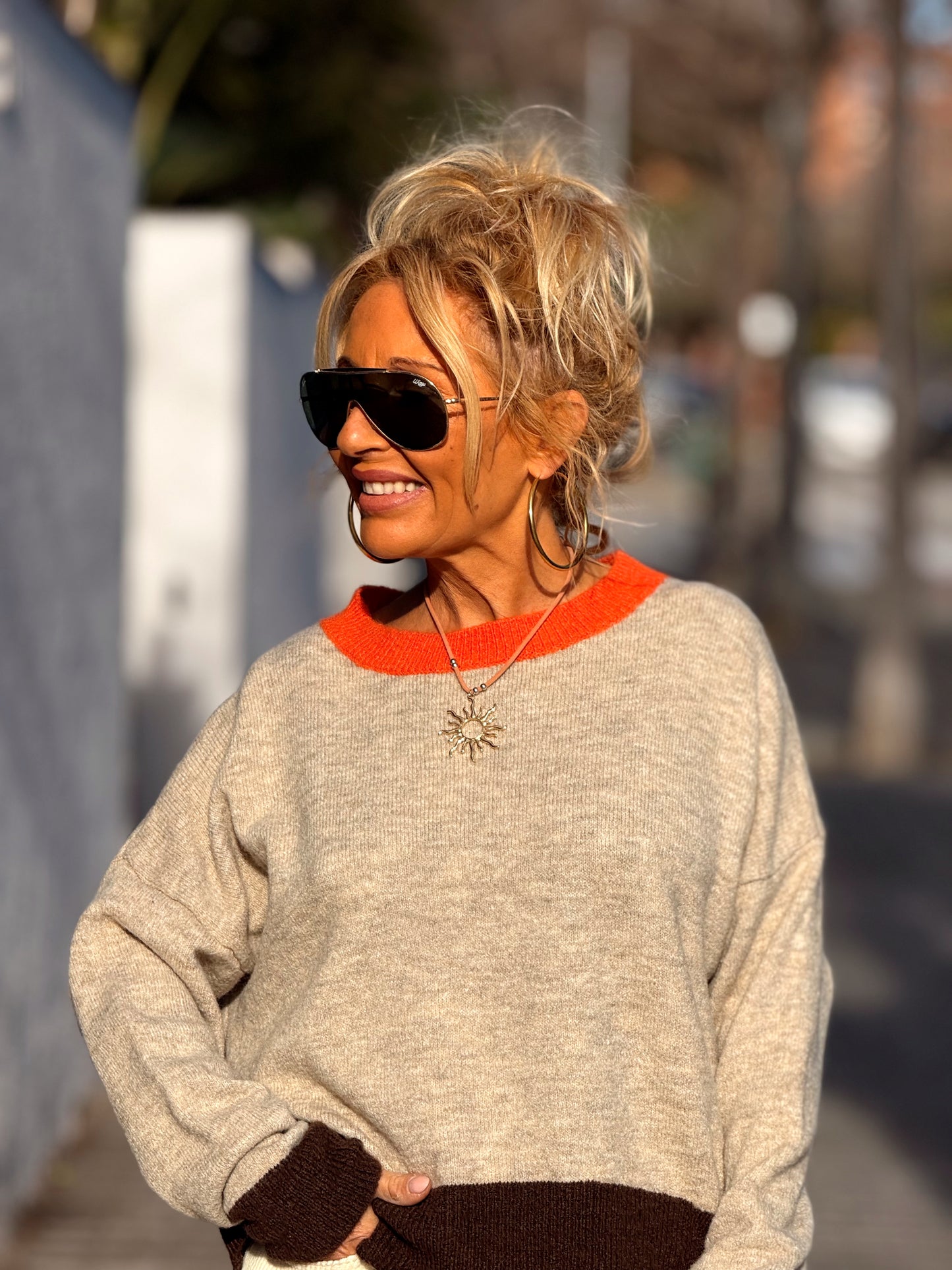 JERSEY DE PUNTO BEATRIZ MULTICOLOR