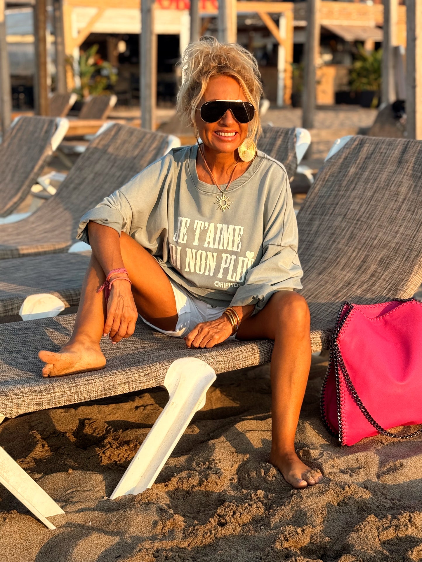 SUDADERA OVERSIZE JE T’AIME MOI NON PLUS MULTICOLOR