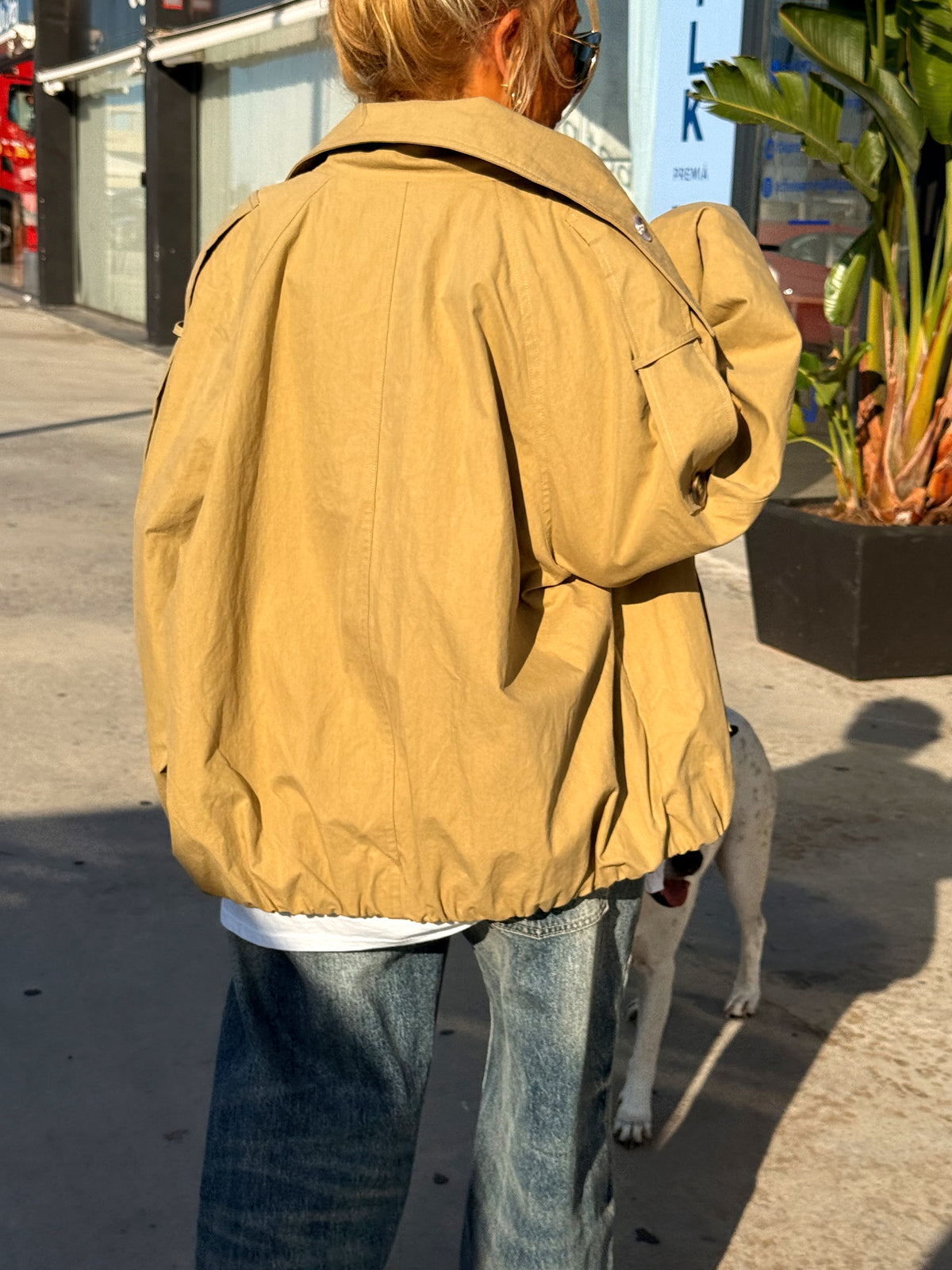 CHAQUETA FORRADA BEIGE