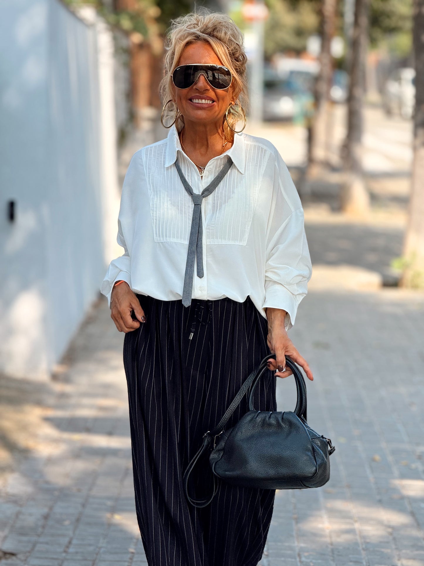 PANTALON OVERSIZE RAYAS MULTICOLOR