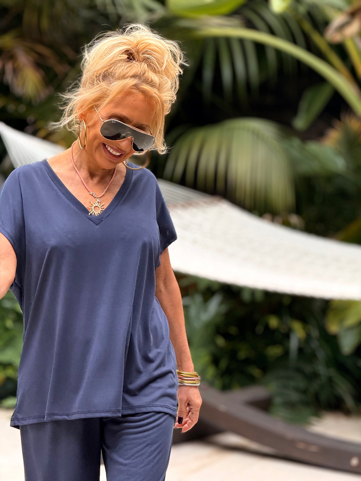 CONJUNTO PANTALON-BLUSA ALBA MULTICOLOR