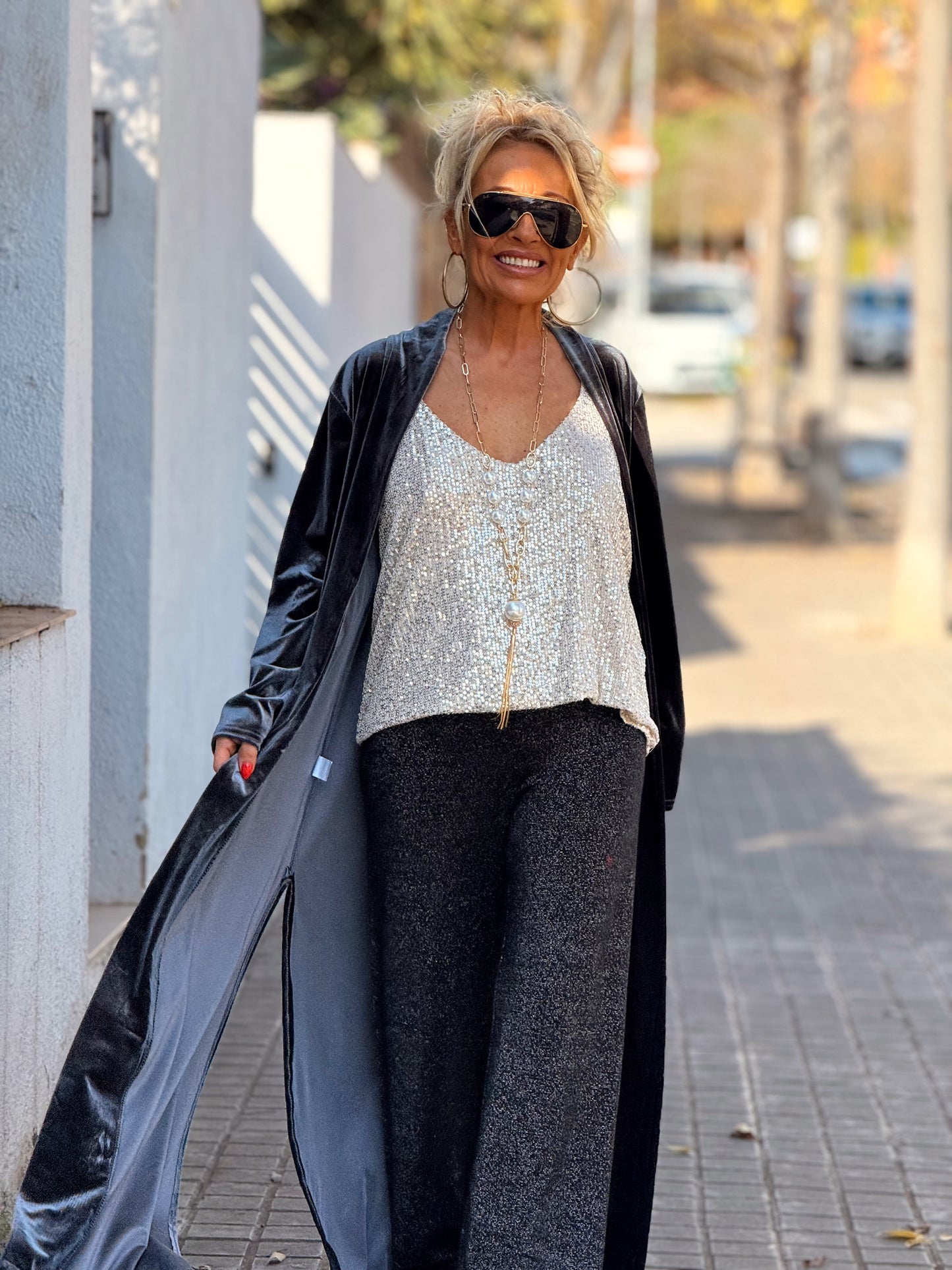 KIMONO LARGO OVERSIZE TERCIOPELO MULTICOLOR