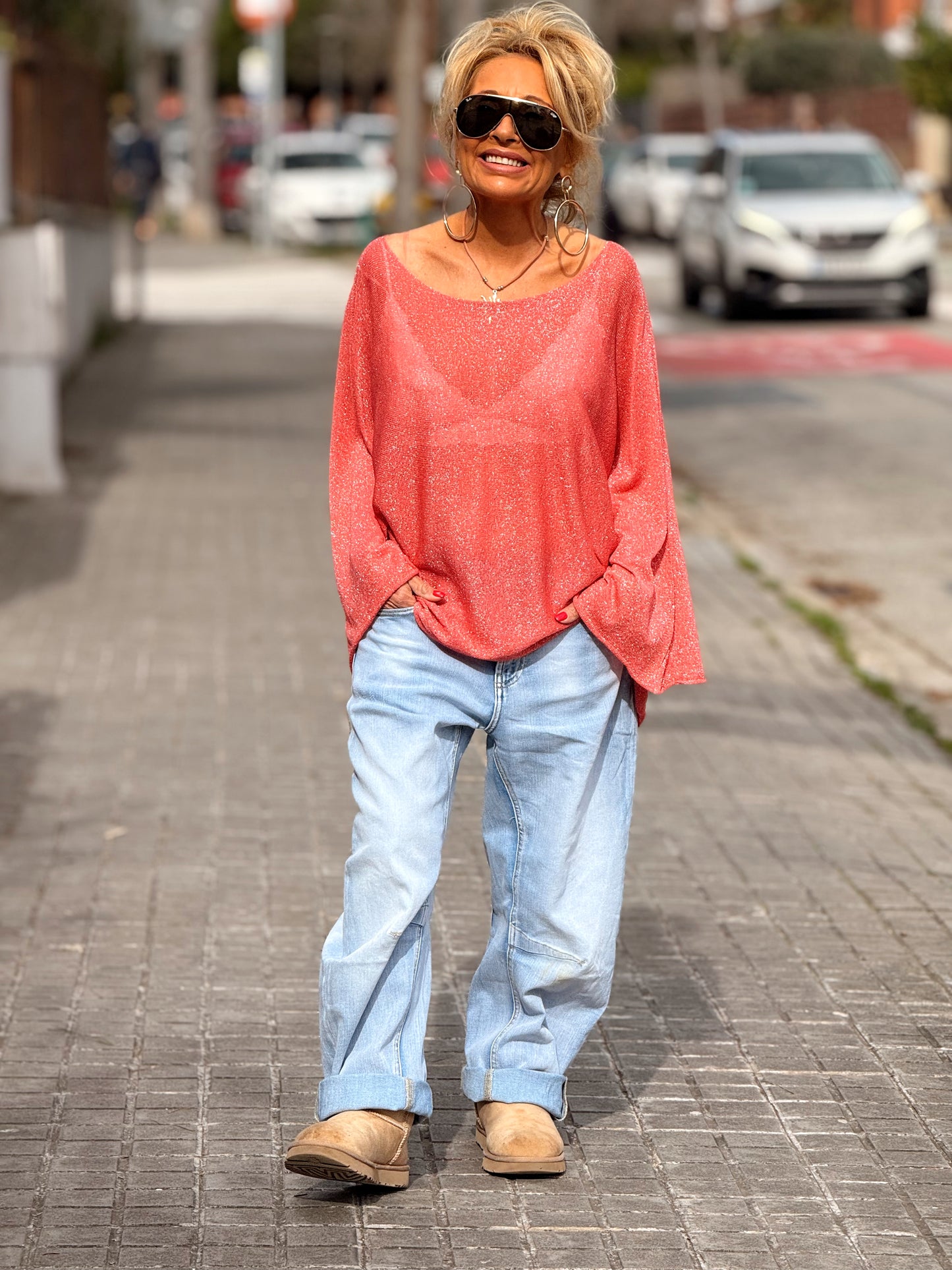 JERSEY BRILLANTE SUPER OVERSIZE ARLETTE MULTICOLOR