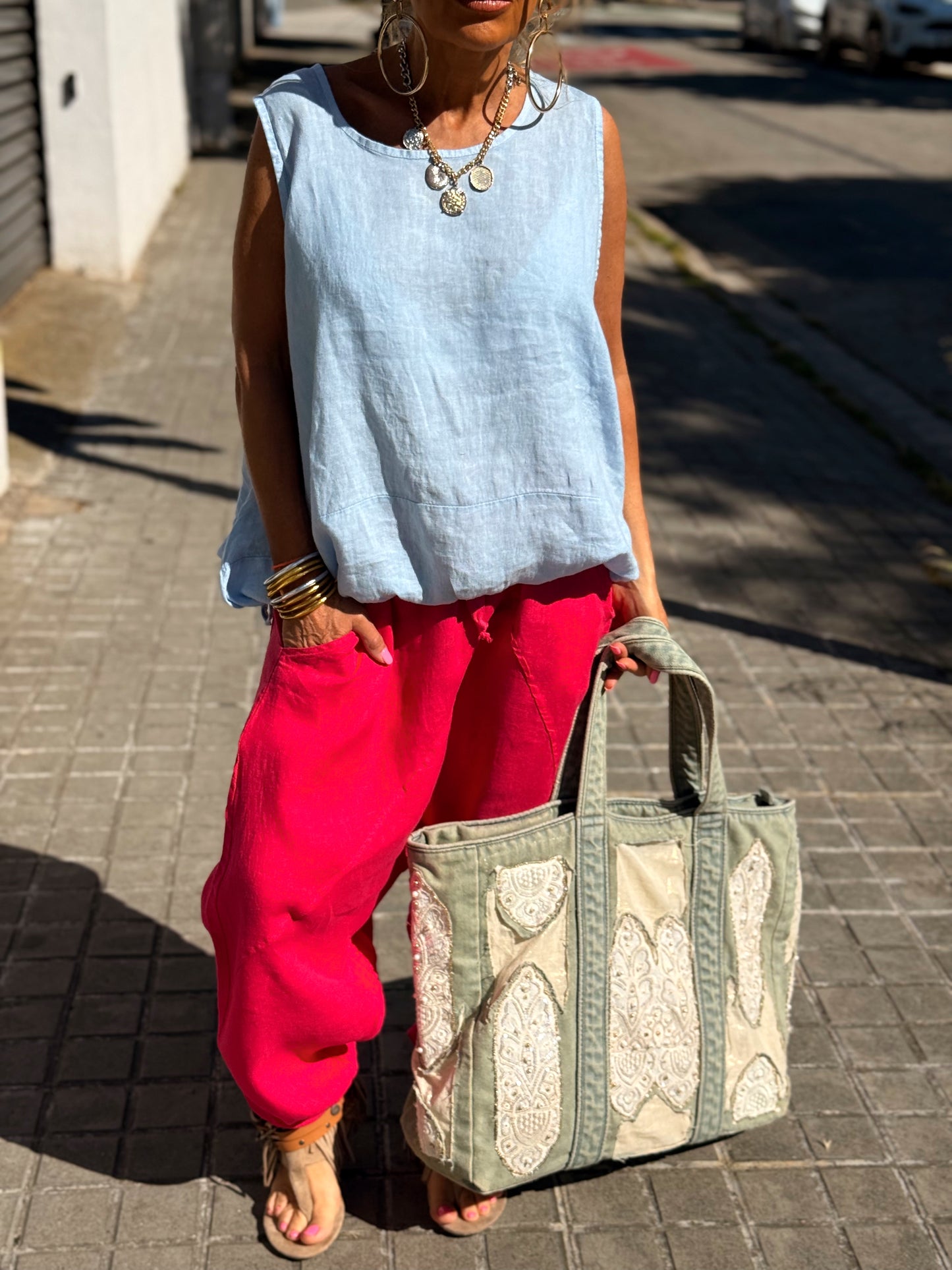 BLUSA LINO ARTHUR MULTICOLOR