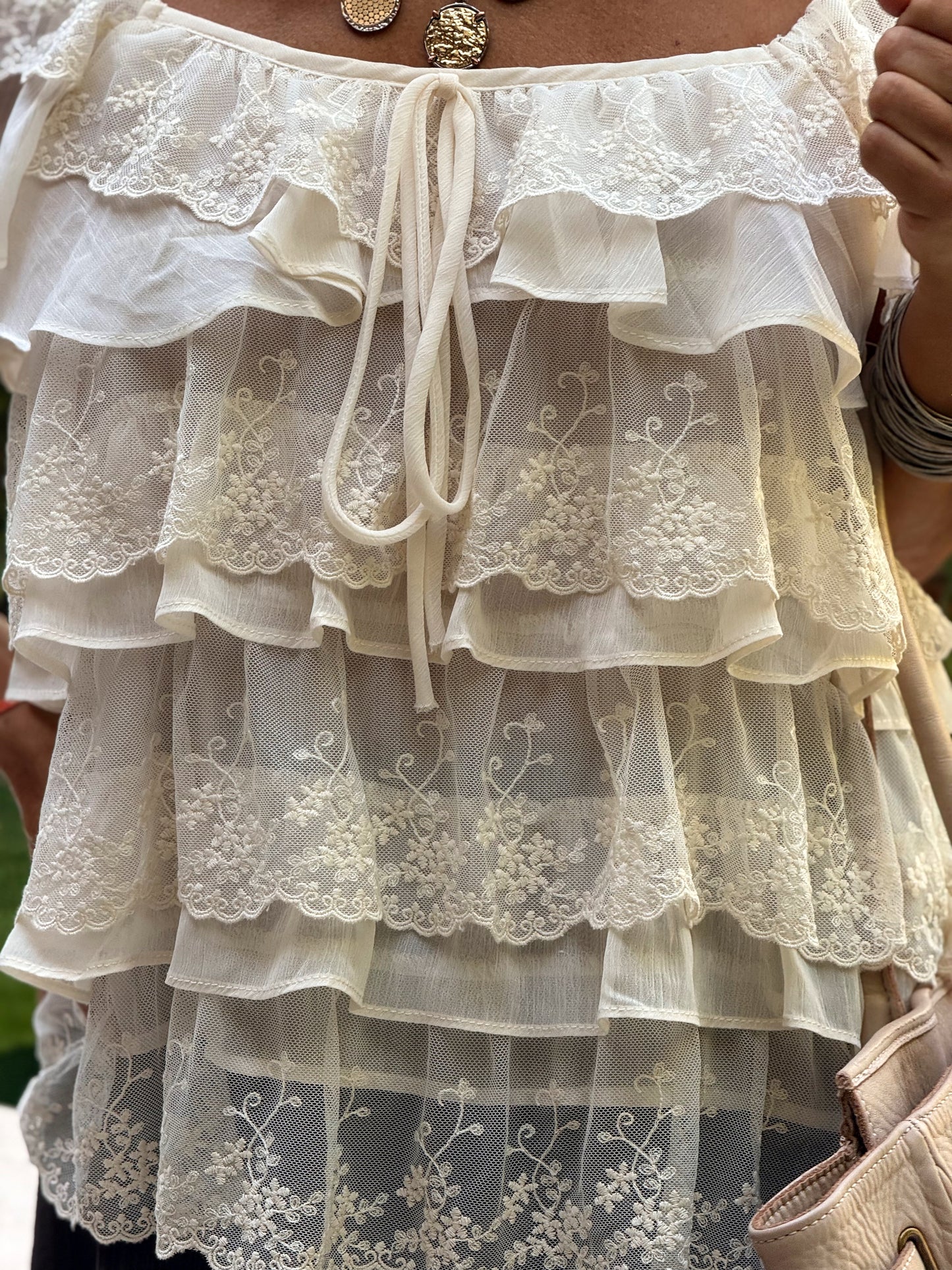 BLUSA ENCAGE BOHO VAINILLA
