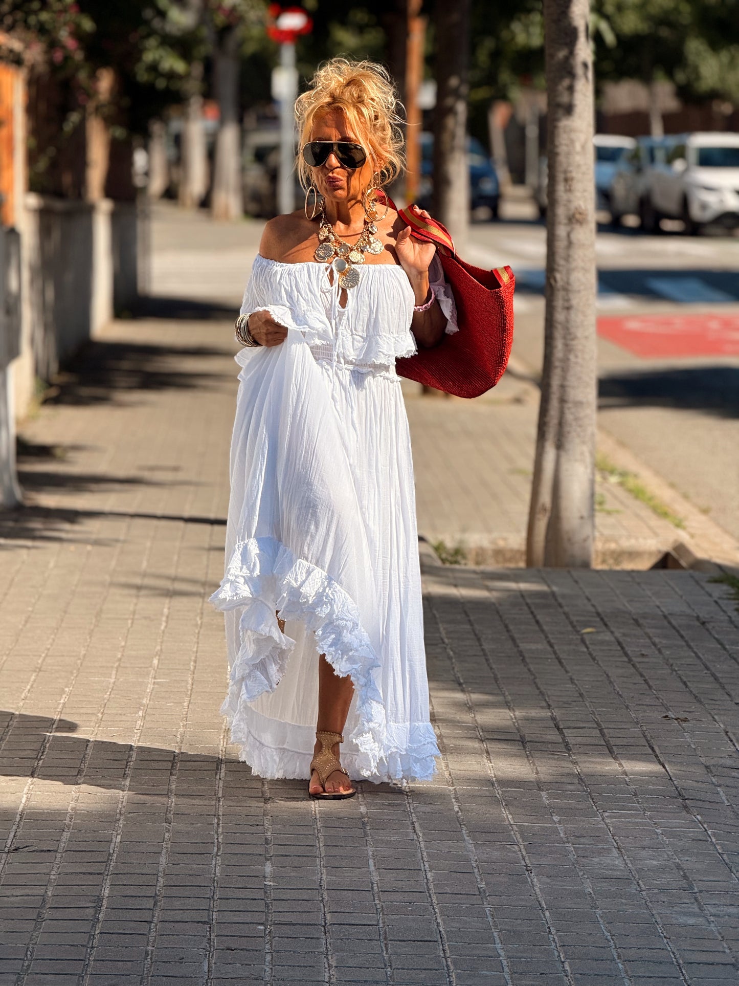 VESTIDO BOHO MULTICOLOR