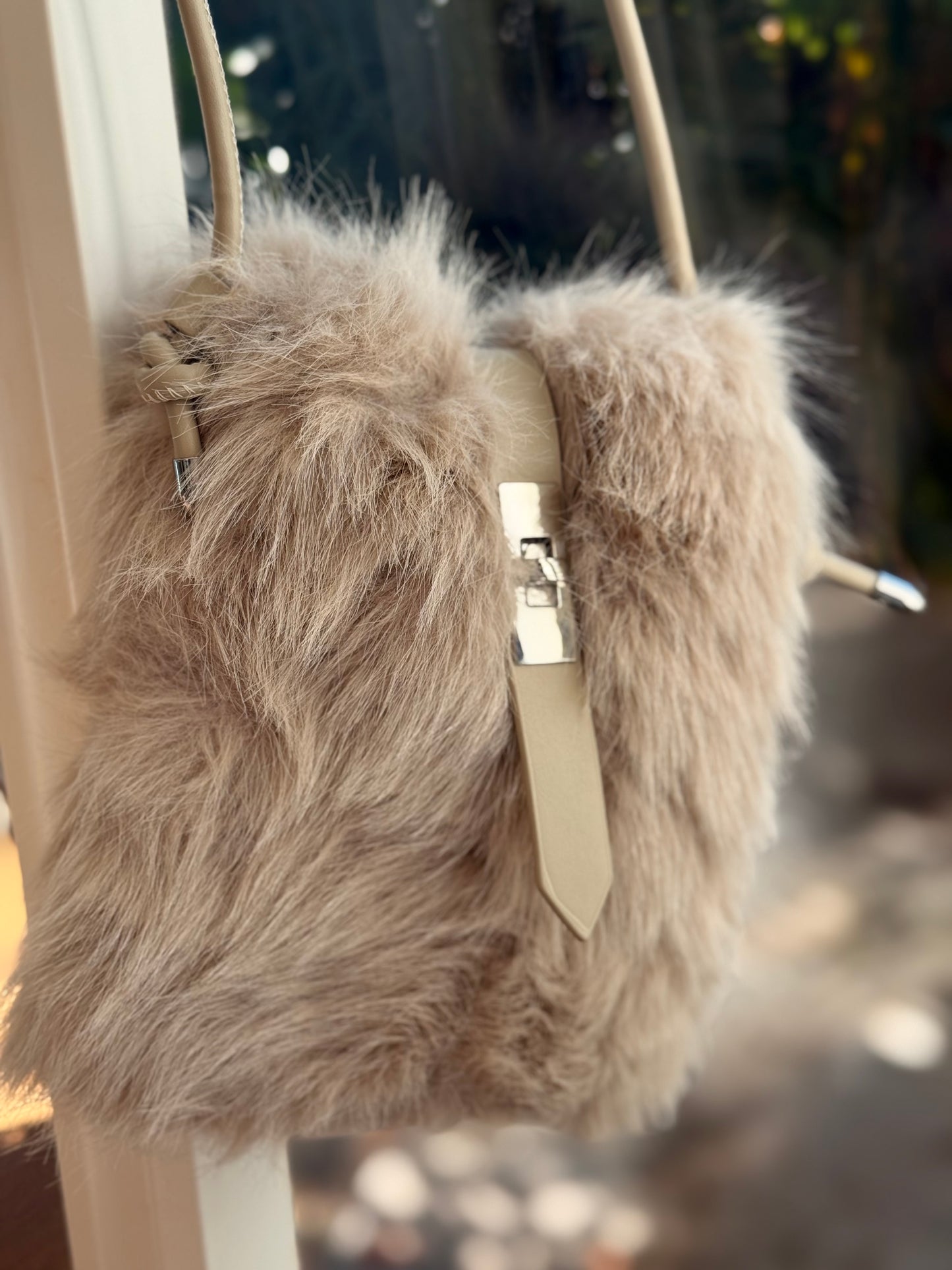 BOLSILLO DE OMBRO PELO SINTÉTICO MULTICOLOR