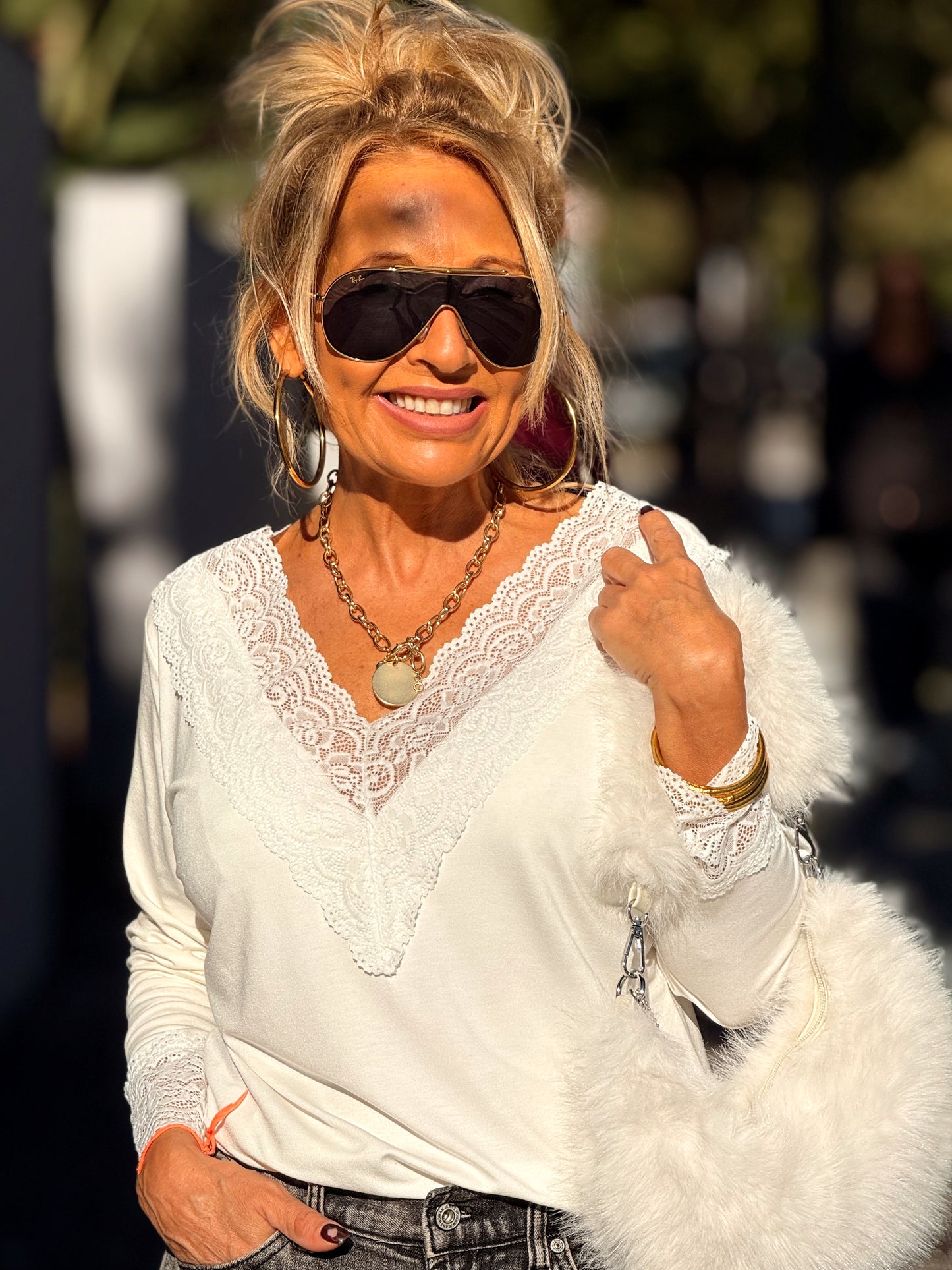 CAMISETA LENCERO SUPER OVERSIZE ANDREA MULTICOLOR