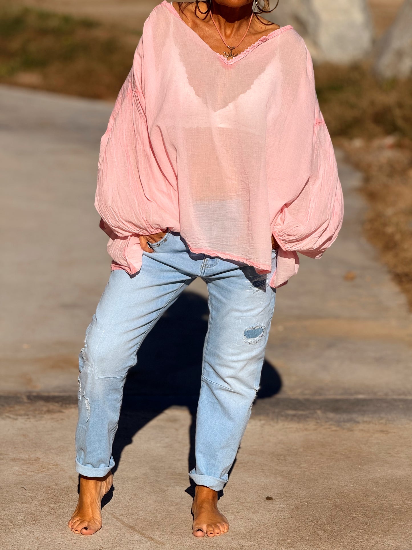 BLUSA SUPER OVERSIZE LUPA MULTICOLOR