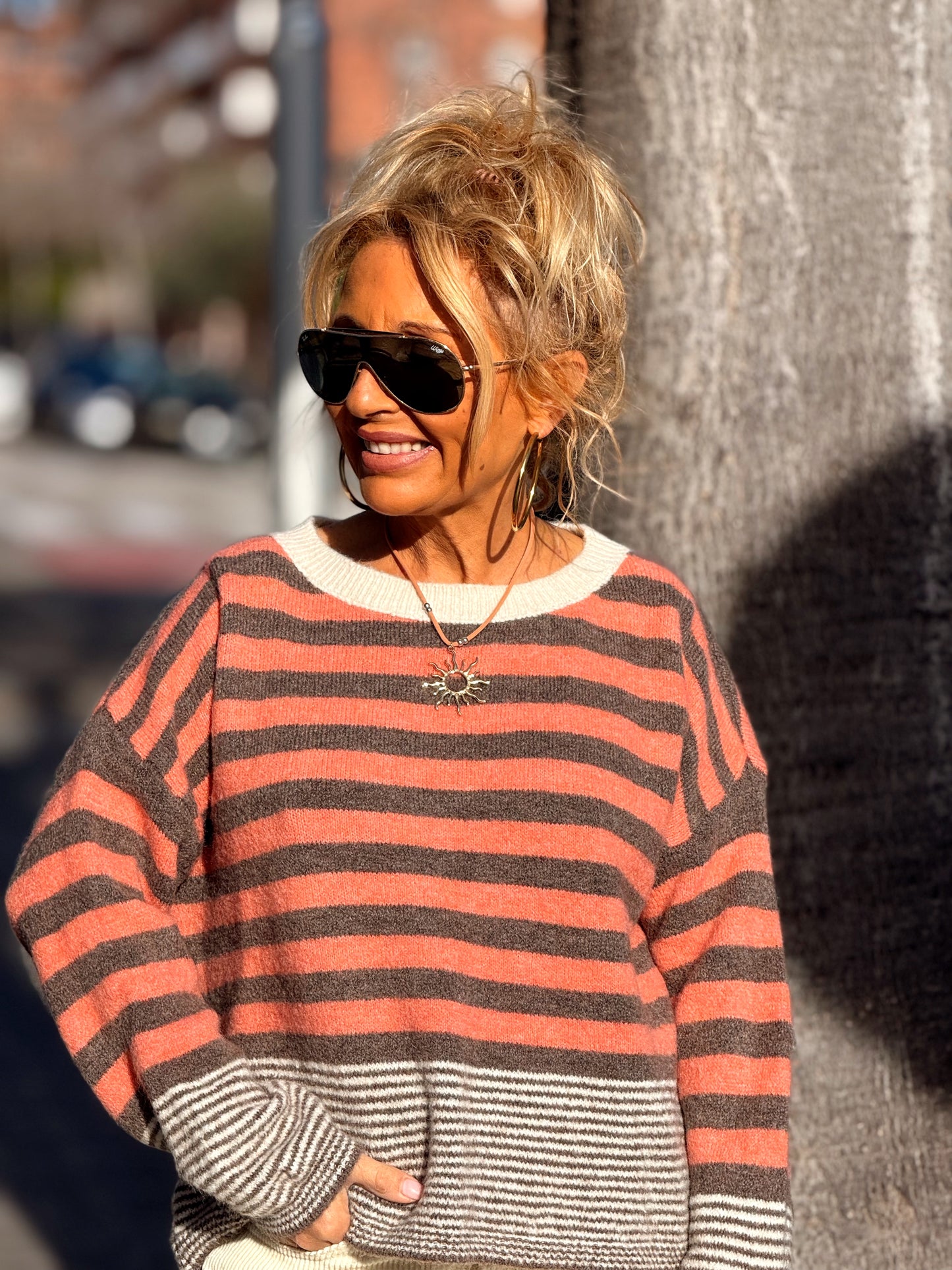 JERSEY DE PUNTO RAYAS LOLA MULTICOLOR