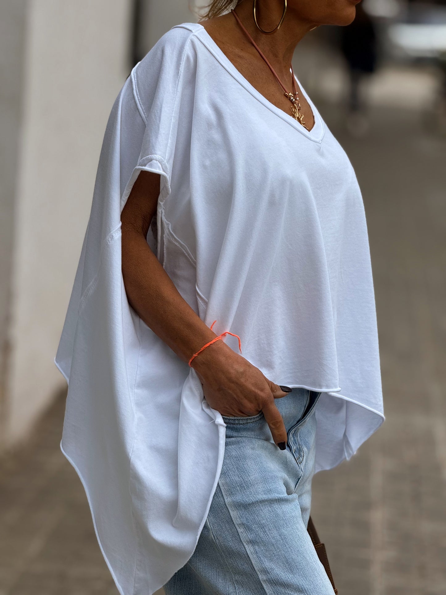 CAMISETA ASIMÉTRICA SACHA MULTICOLOR