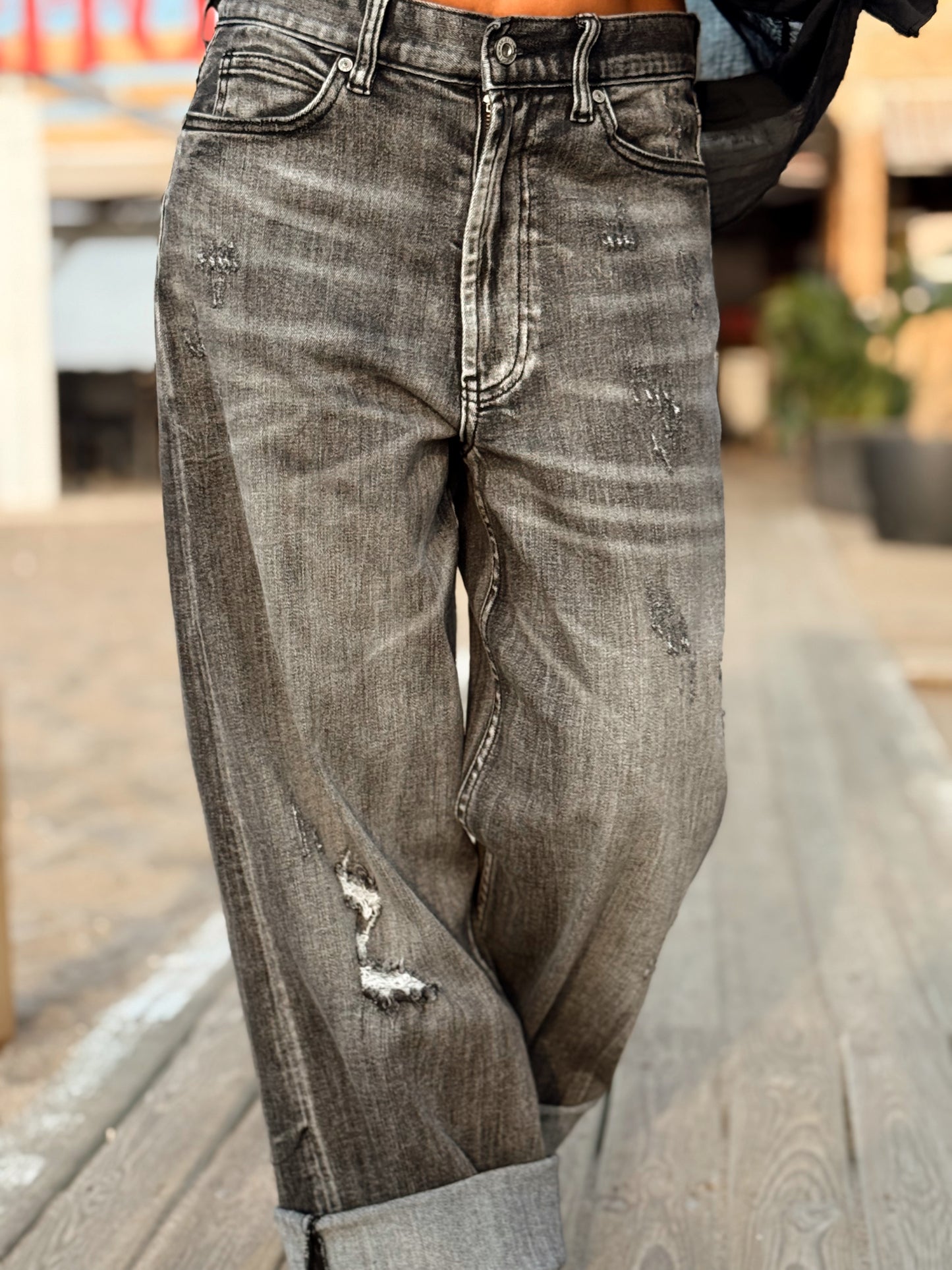 JEANS VAQUEROS JADE GRIS