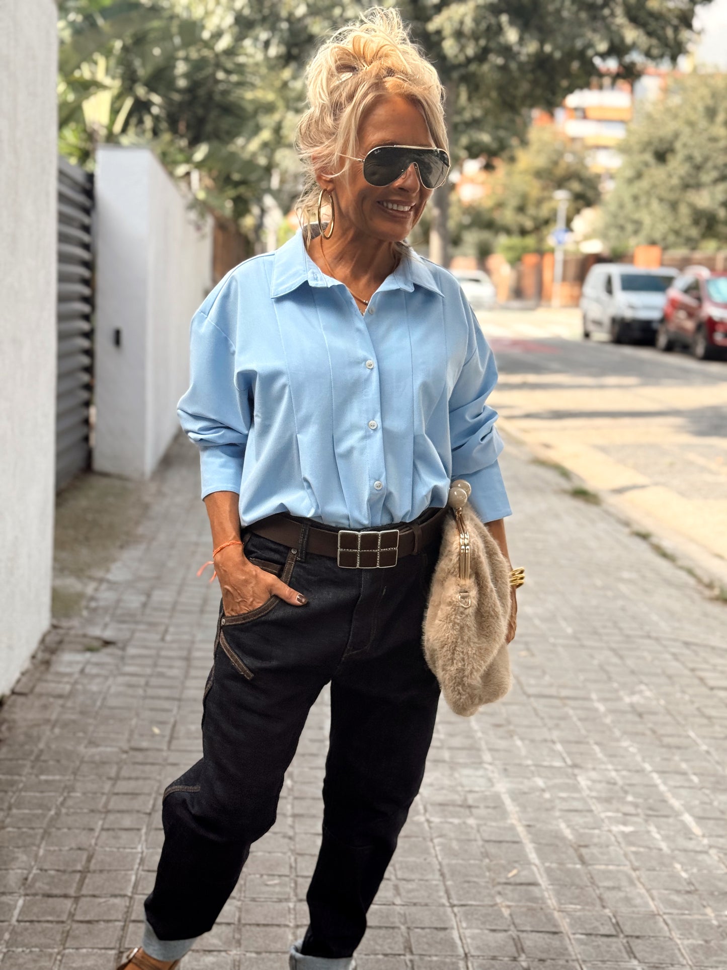 JEANS CON DETALLES MILAN INDIGO OSCURO