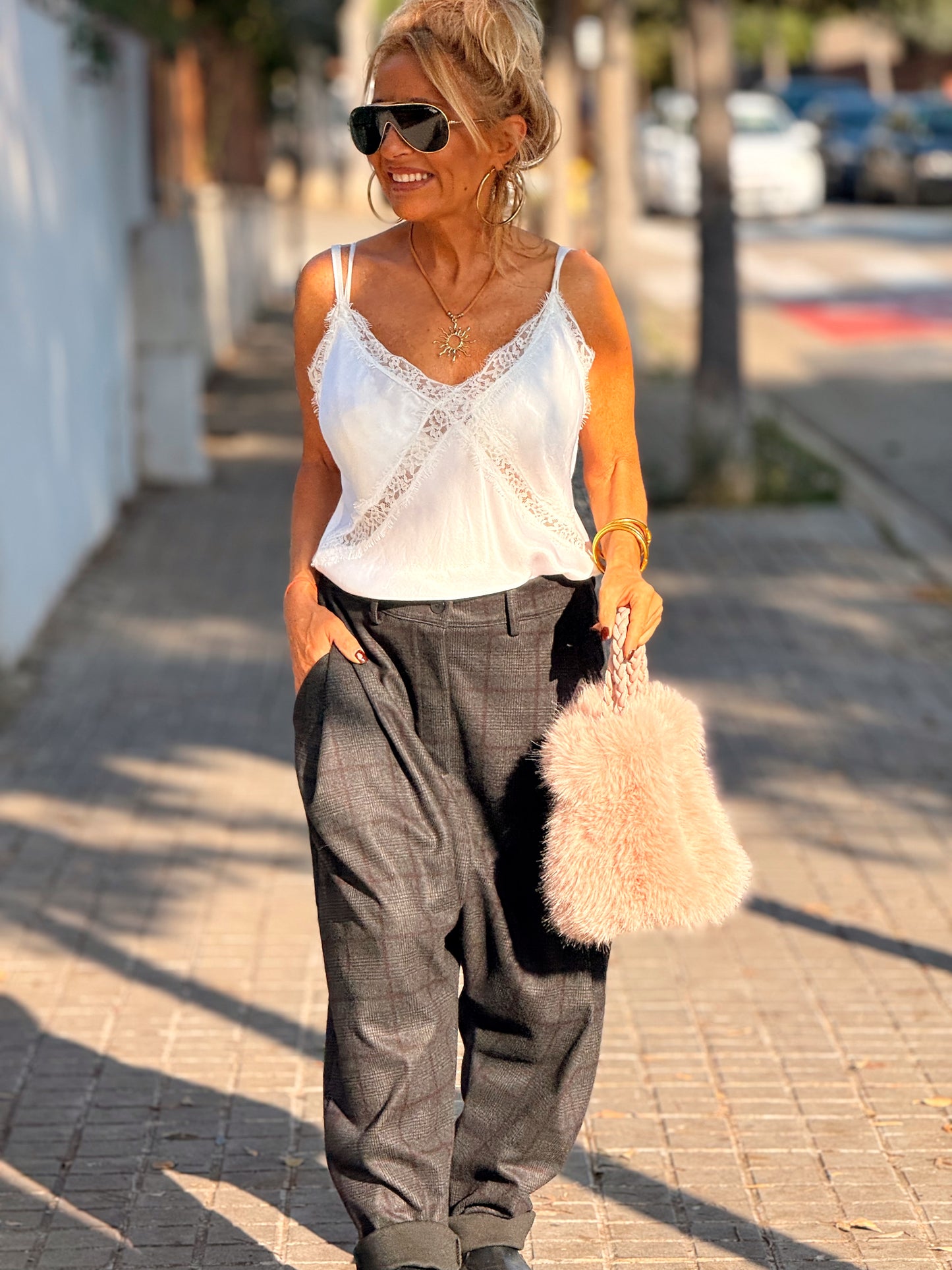 TOP LENCERO MICA BLANCO