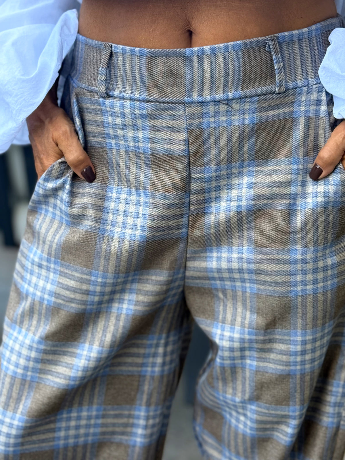 PANTALON CUADROS MULTICOLOR