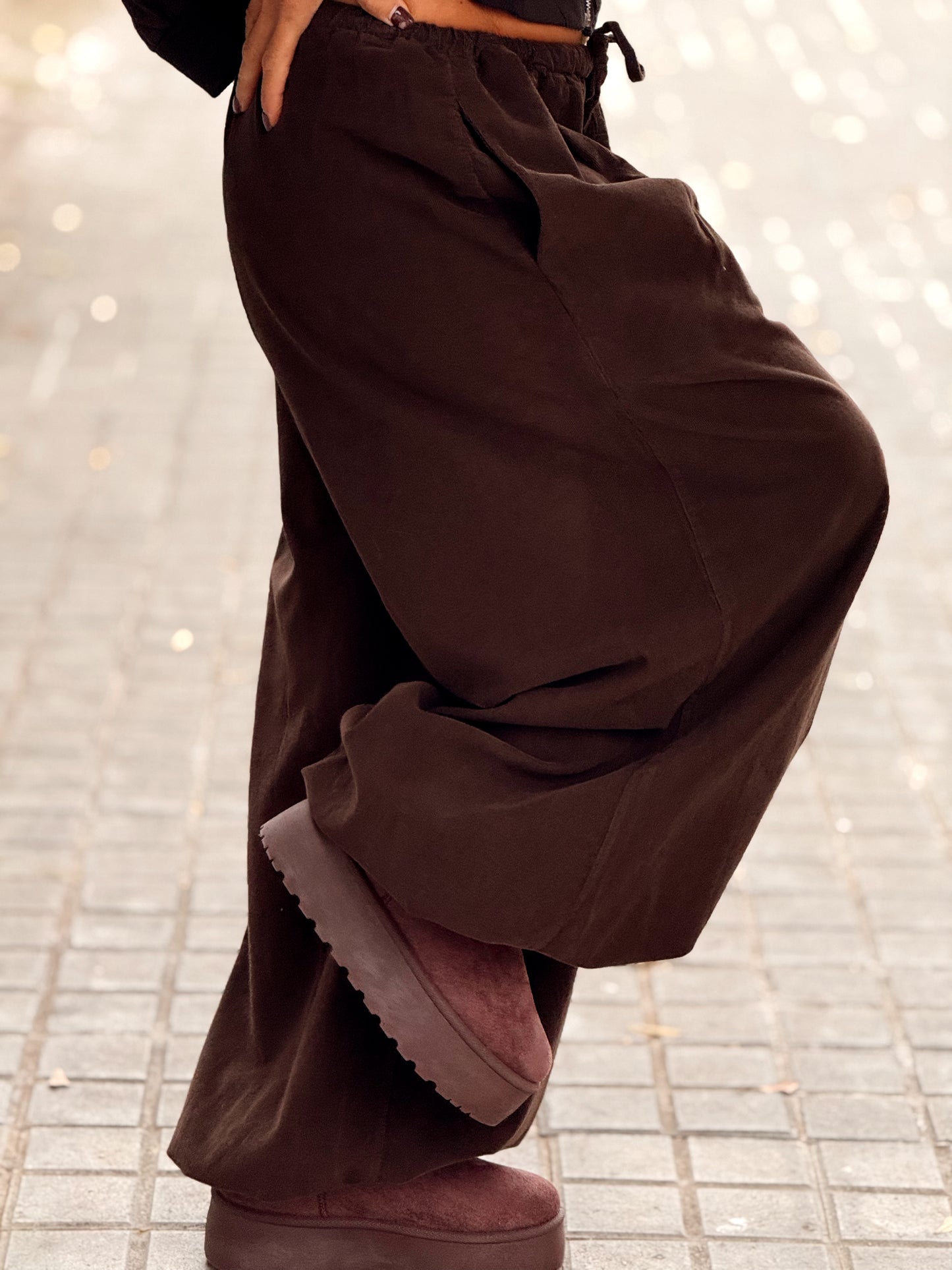 PANTALON OVERSIZE PANA JOGGER MULTICOLOR