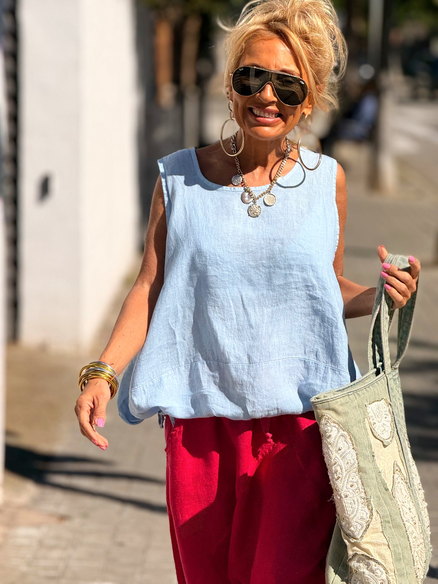BLUSA LINO ARTHUR MULTICOLOR