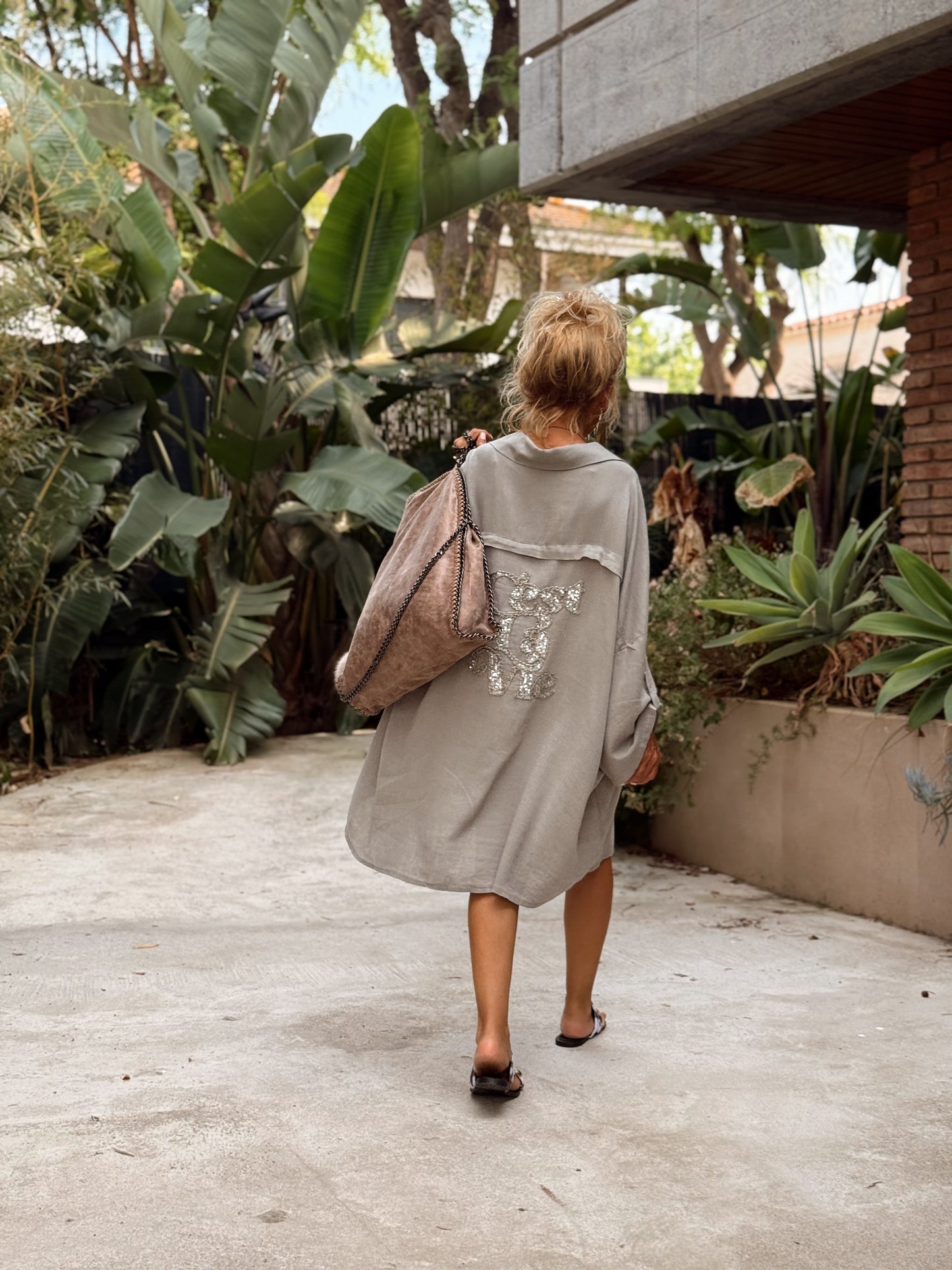 CAMISA OVERSIZE C’EST LA VIE TOPO