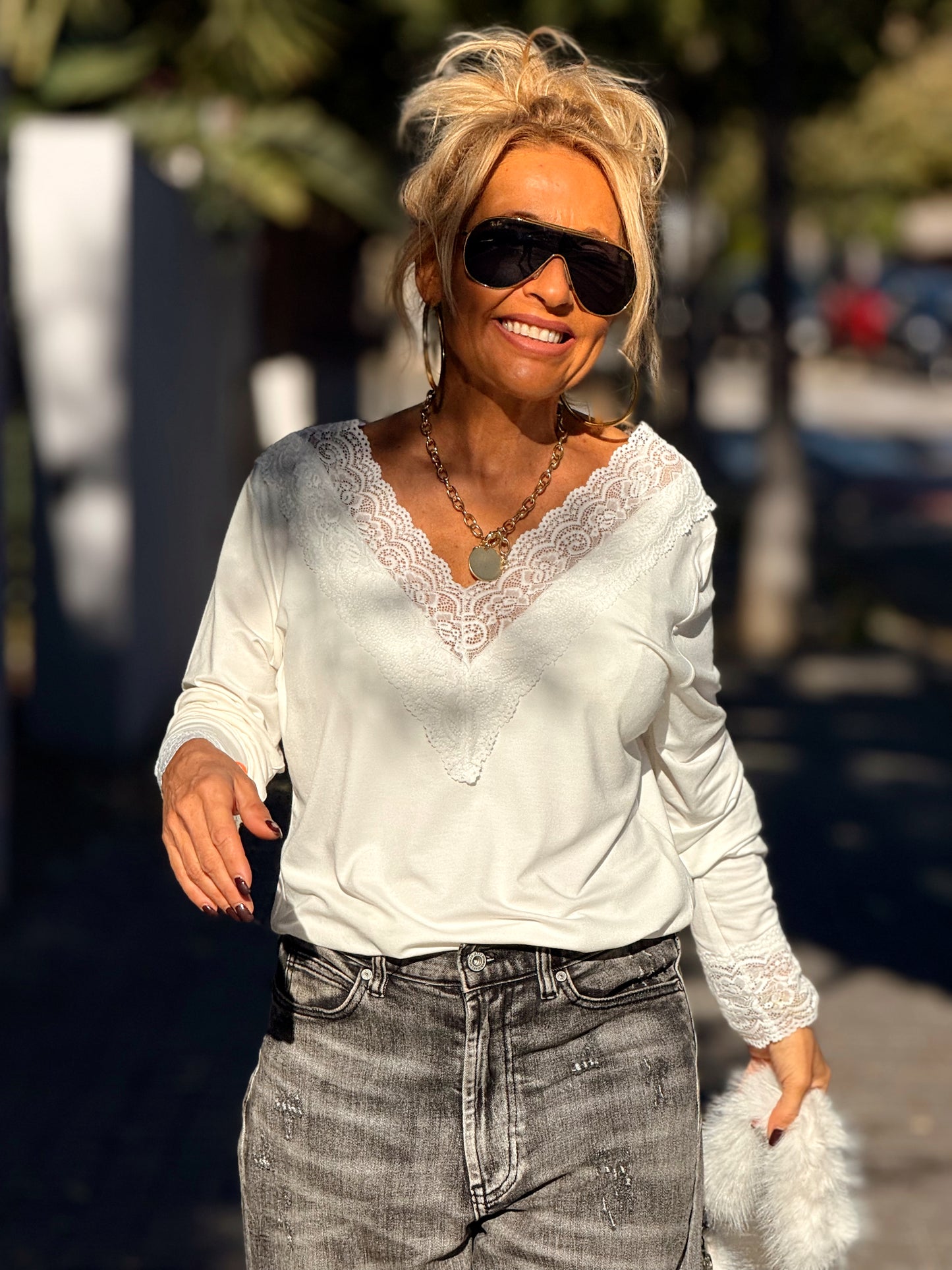 CAMISETA LENCERO SUPER OVERSIZE ANDREA MULTICOLOR