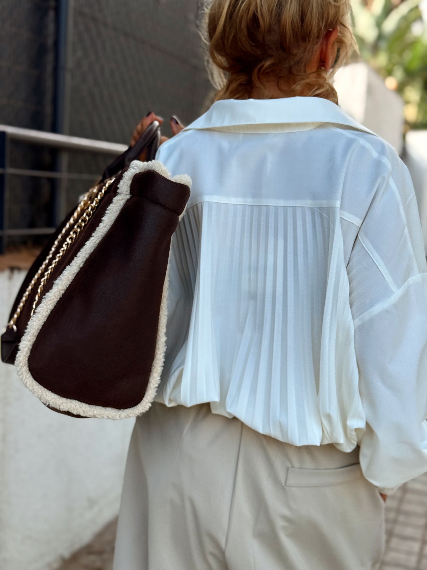 CAMISA OVERSIZE PLIEGUE ENEA MULTICOLOR