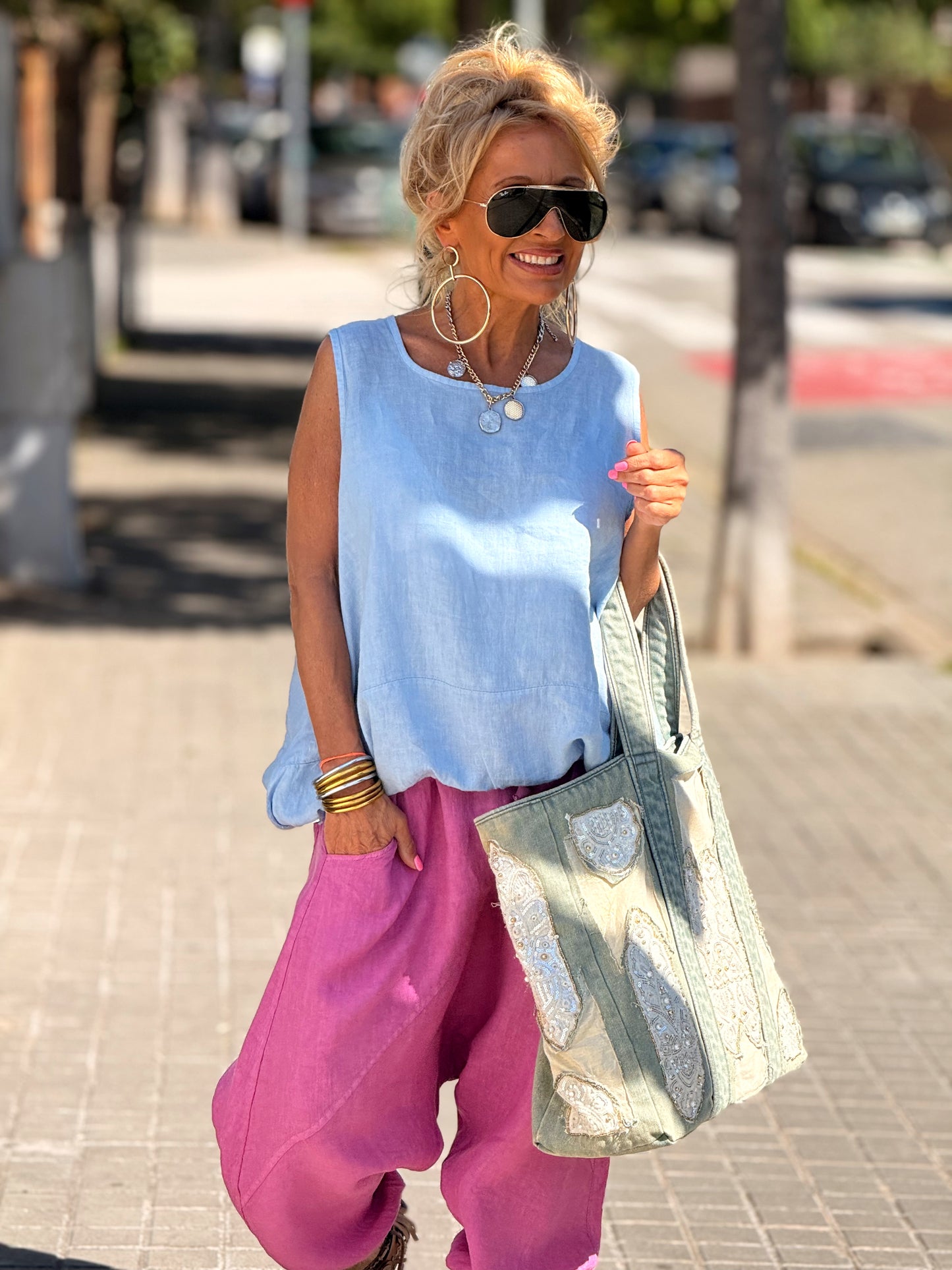 BLUSA LINO ARTHUR MULTICOLOR
