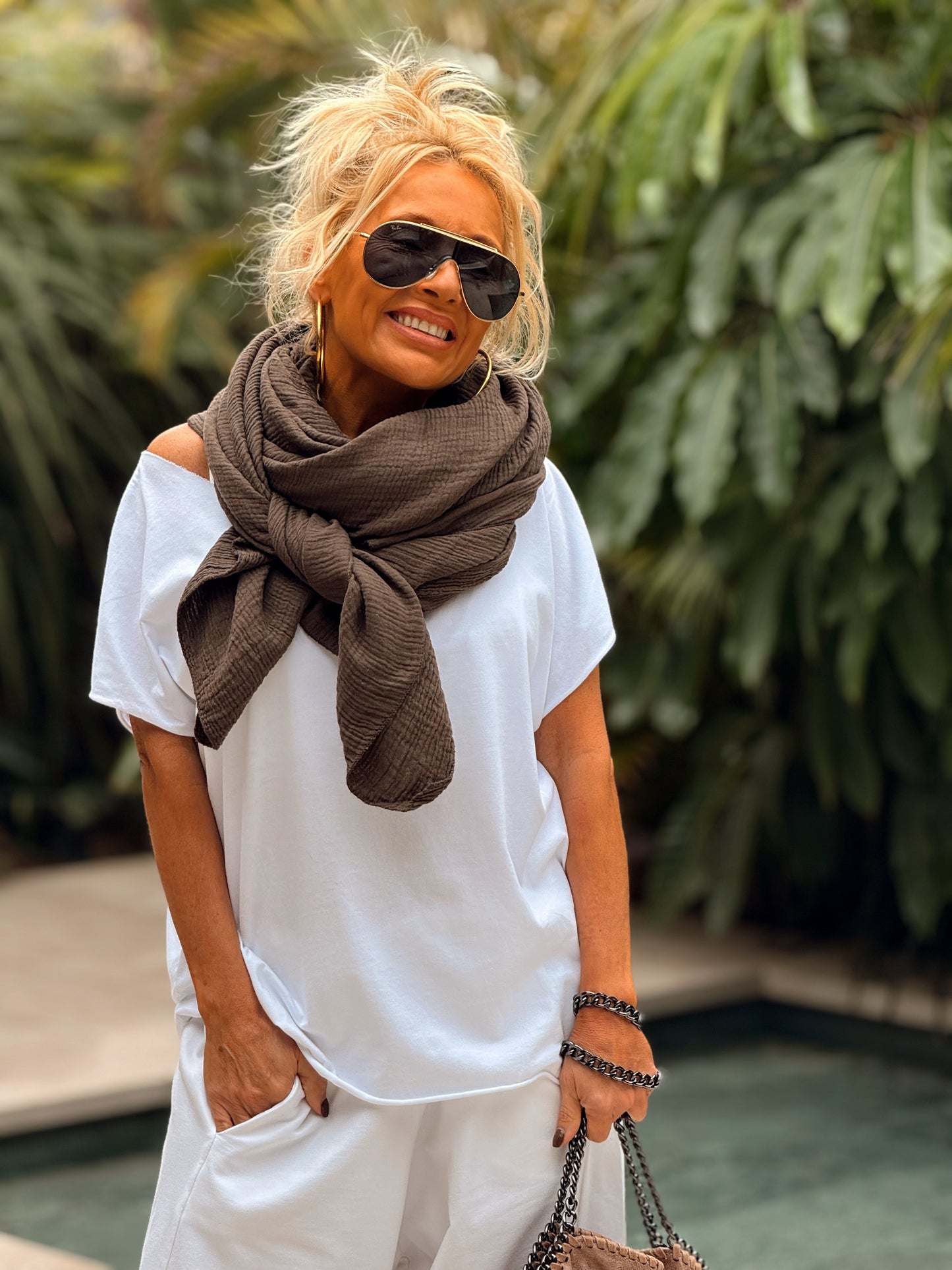 PAÑUELO PAREO PANAL MULTICOLOR