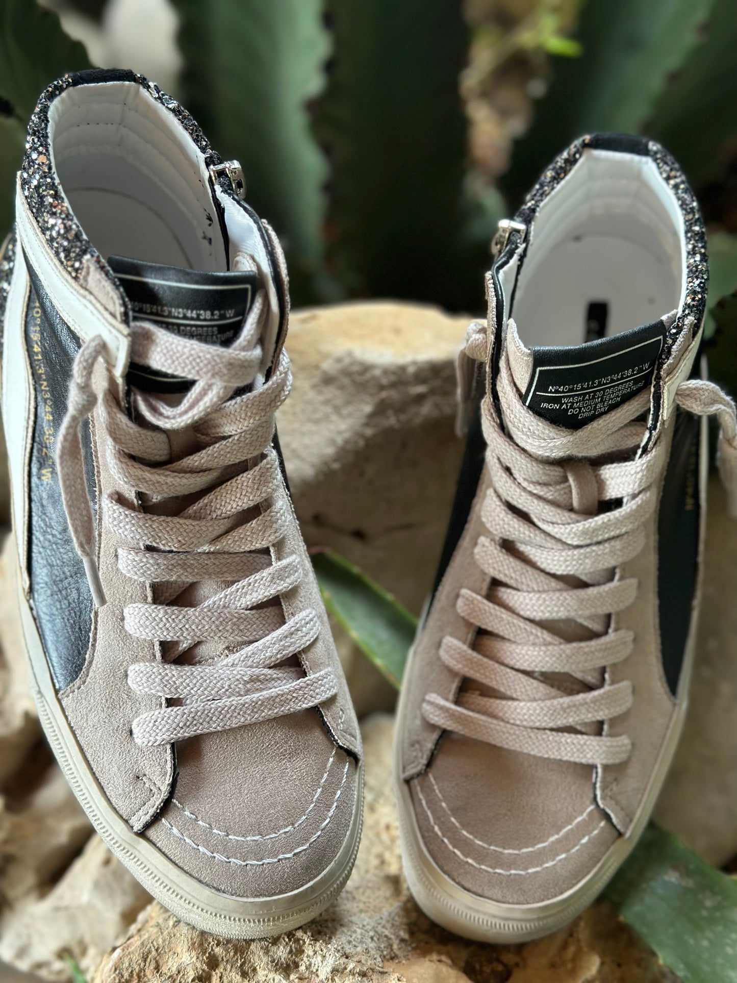 SNEAKERS CHIARA LENTEJUELAS NEGRO