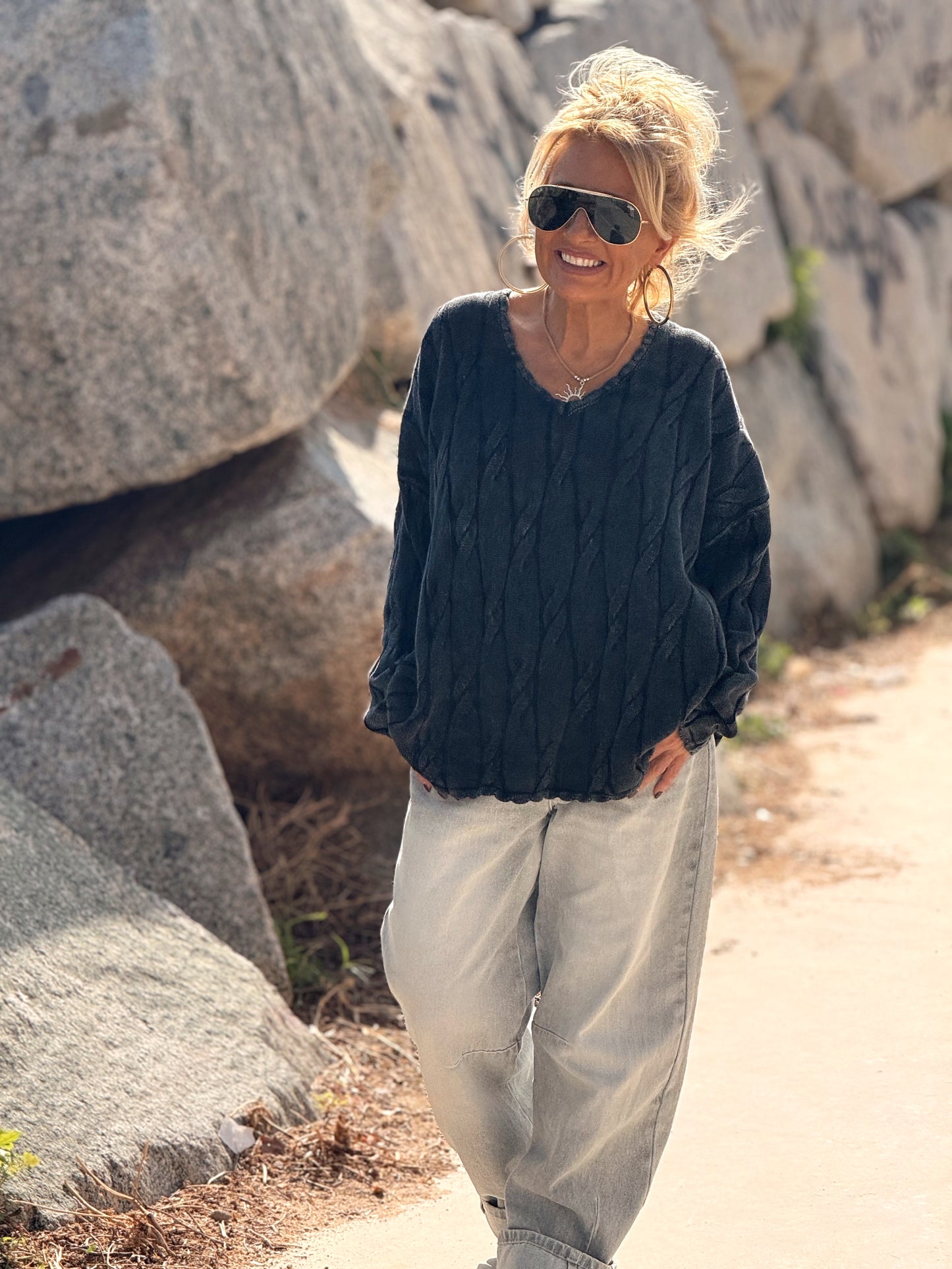 JERSEY PICO ENTRELAZADO RAQUEL MULTICOLOR